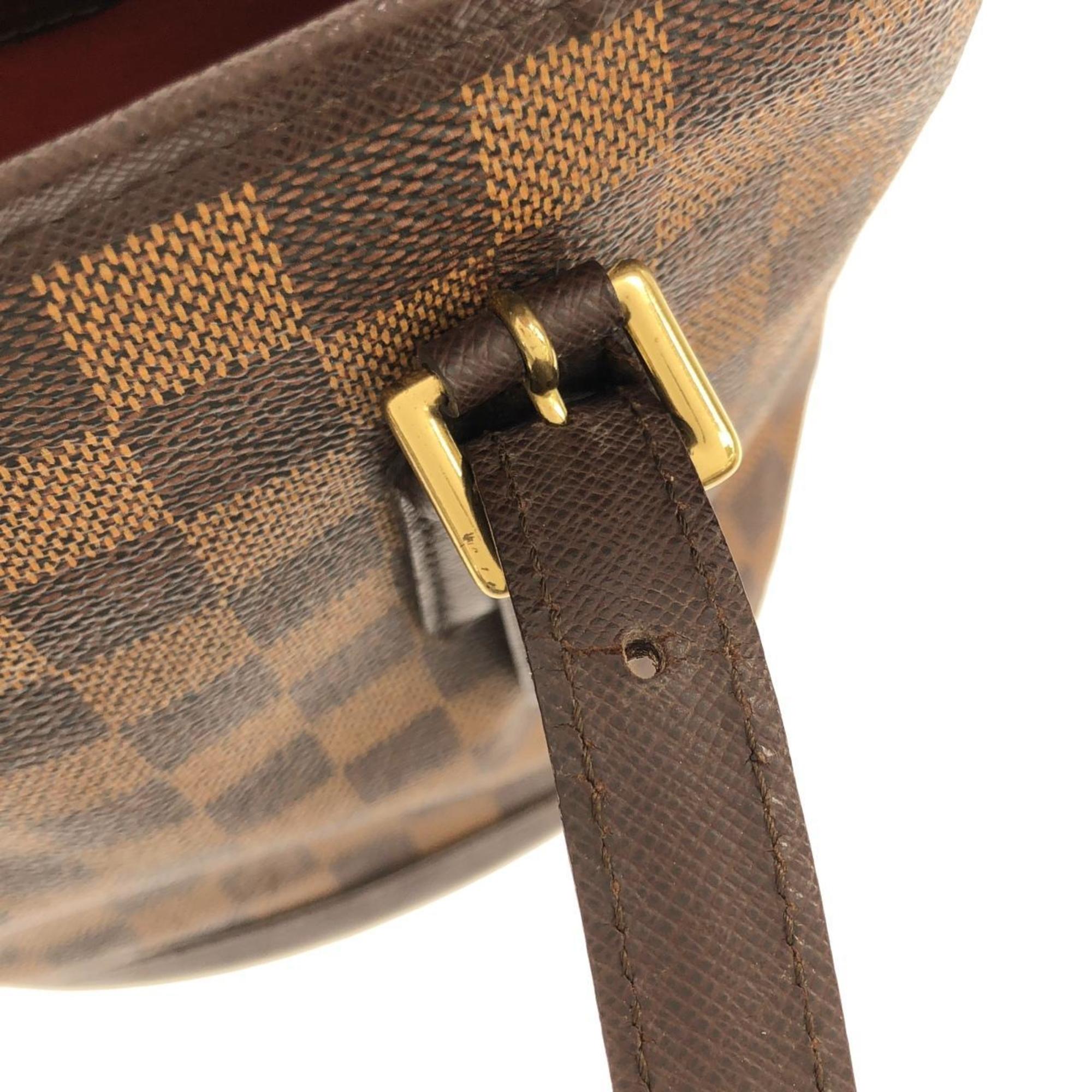 Louis Vuitton Ebene Coated Canvas Pouch Shoulder Bag (Pre-Owned)