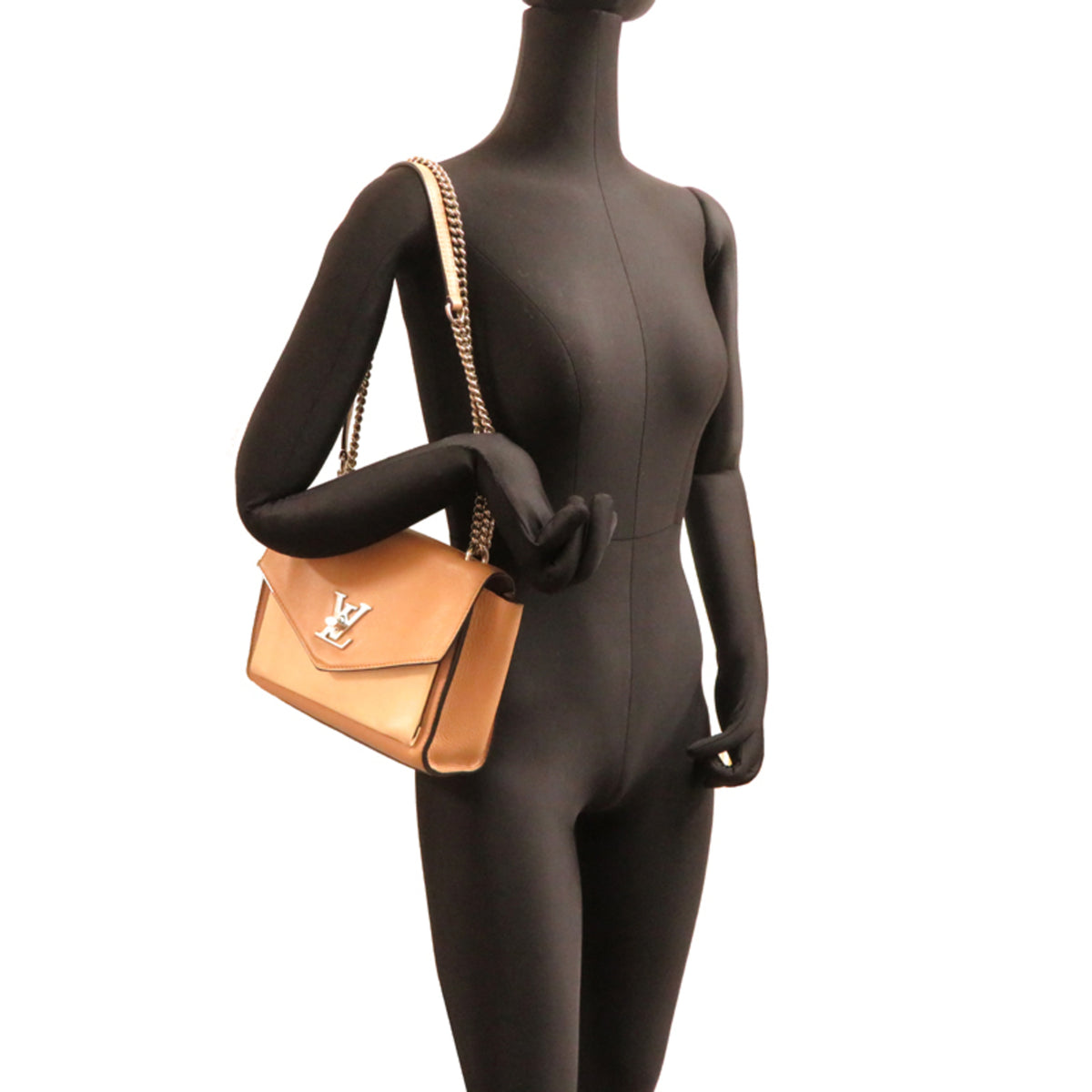 Louis Vuitton Beige Ivory Leather Shoulder Bag (Pre-Owned)