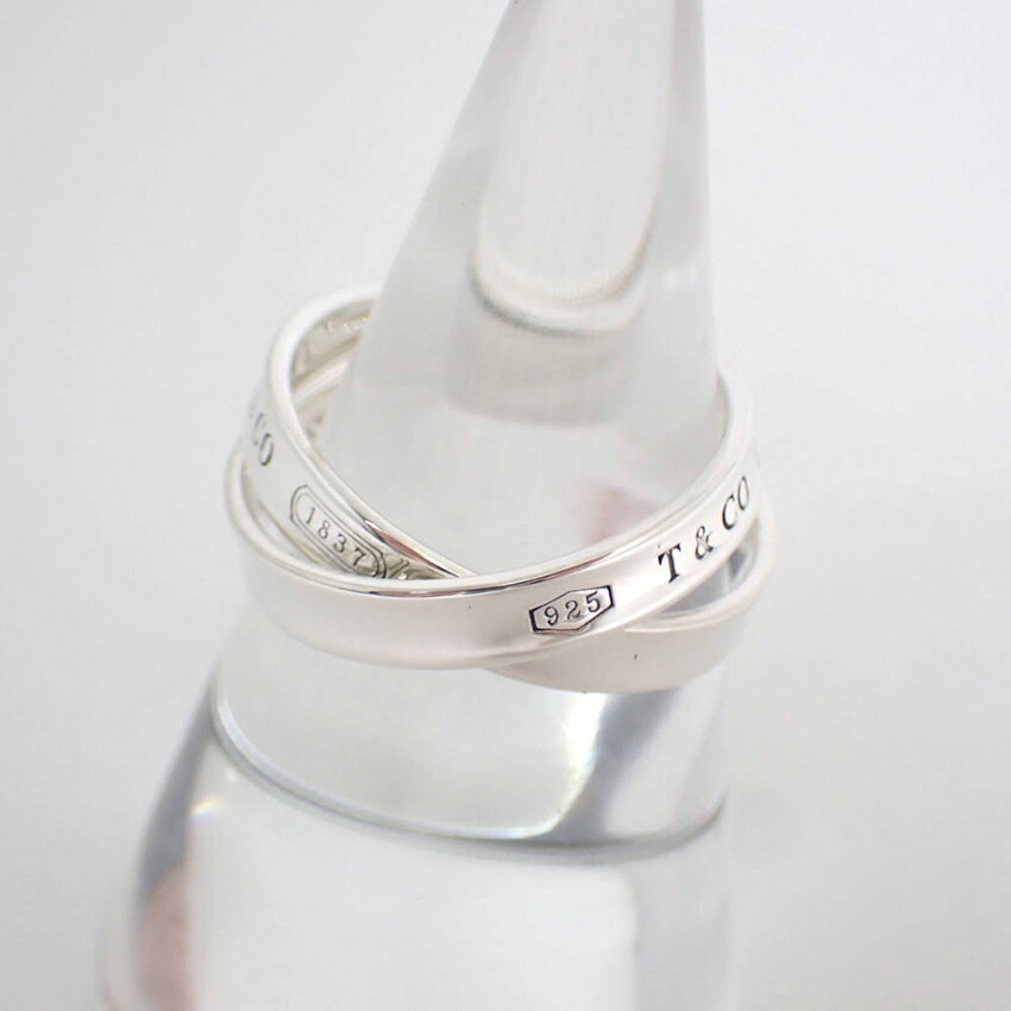 Tiffany Silver Sterling Silver 925 Band Ring (Pre-Owned)