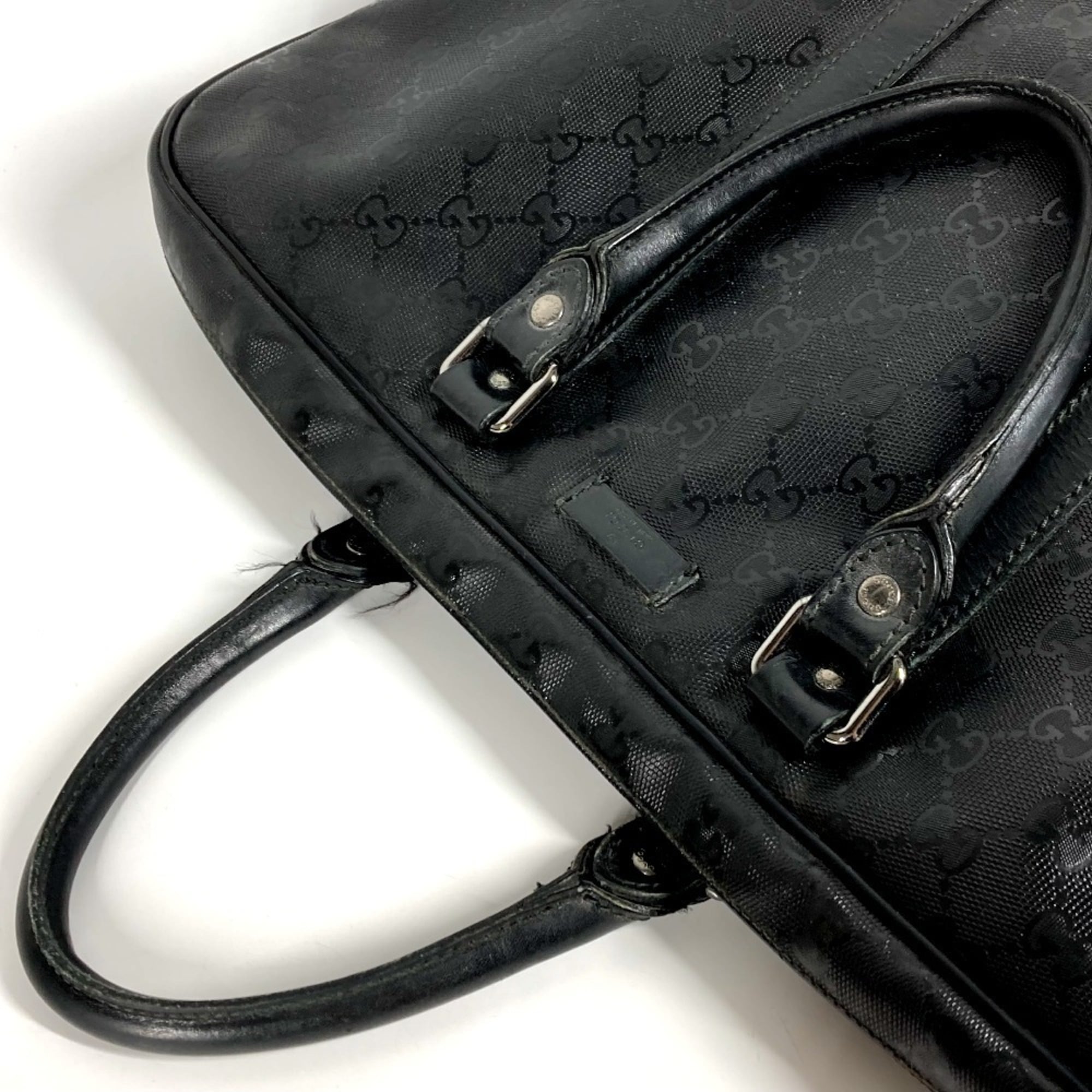 Gucci Black Gg Imprimé Handbag Tote Bag (Pre-Owned)