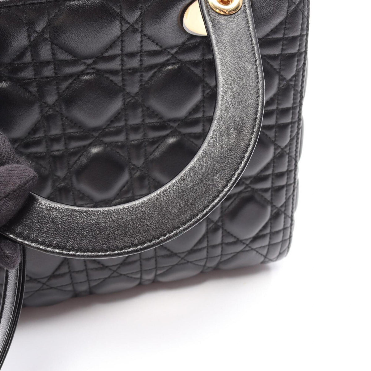 Christian Dior Black Leather Handbag (Pre-Owned)