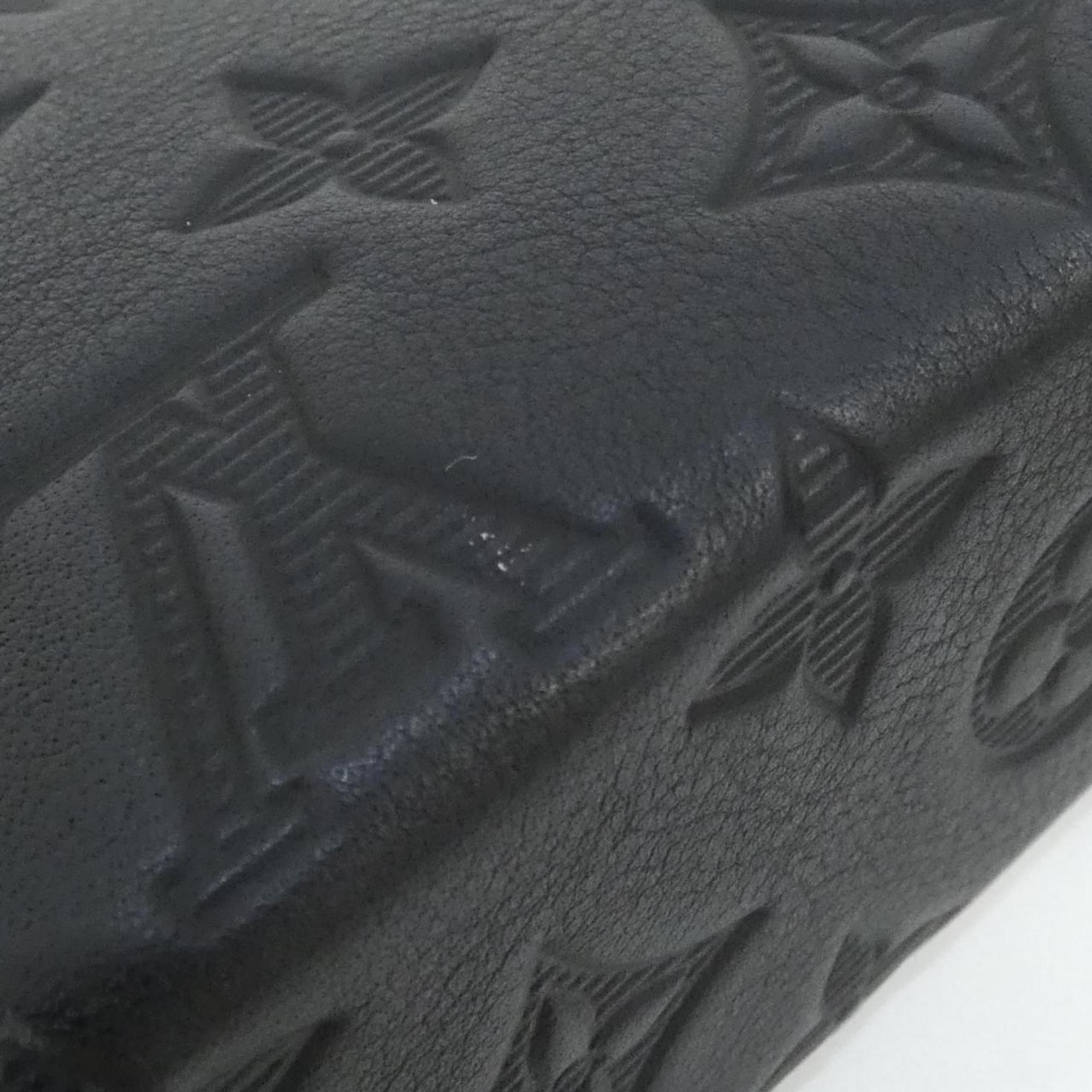 Louis Vuitton Black Leather Shoulder Bag (Pre-Owned)