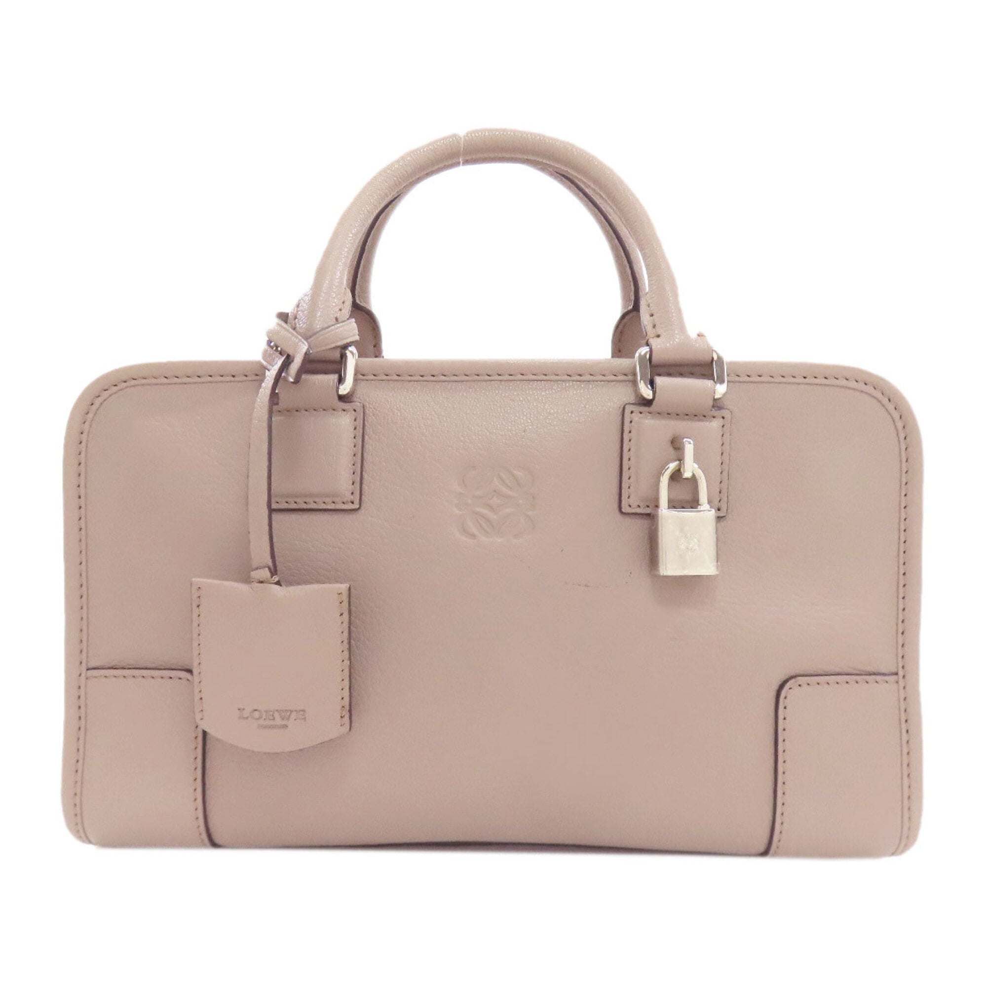 Loewe Grayish Leather Handbag (Pre-Owned)