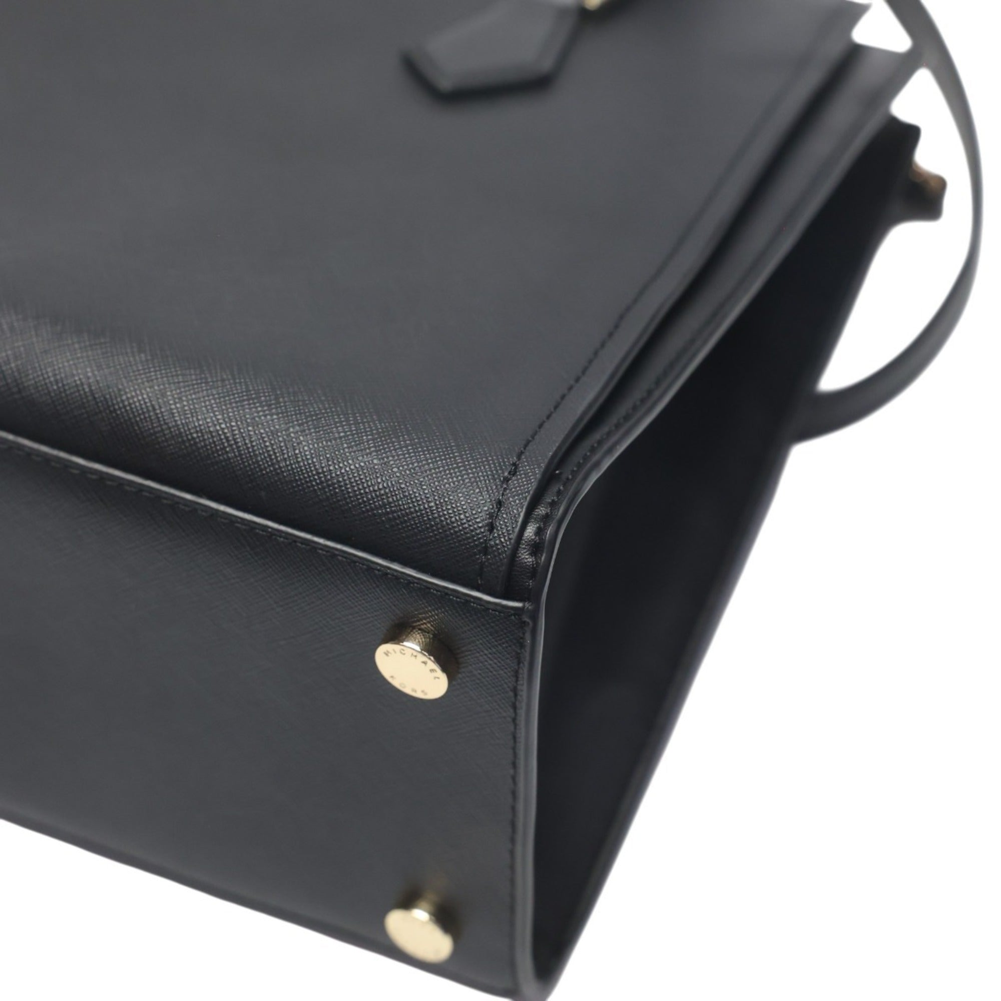 Michael Kors Black Leather Tote Bag (Pre-Owned)