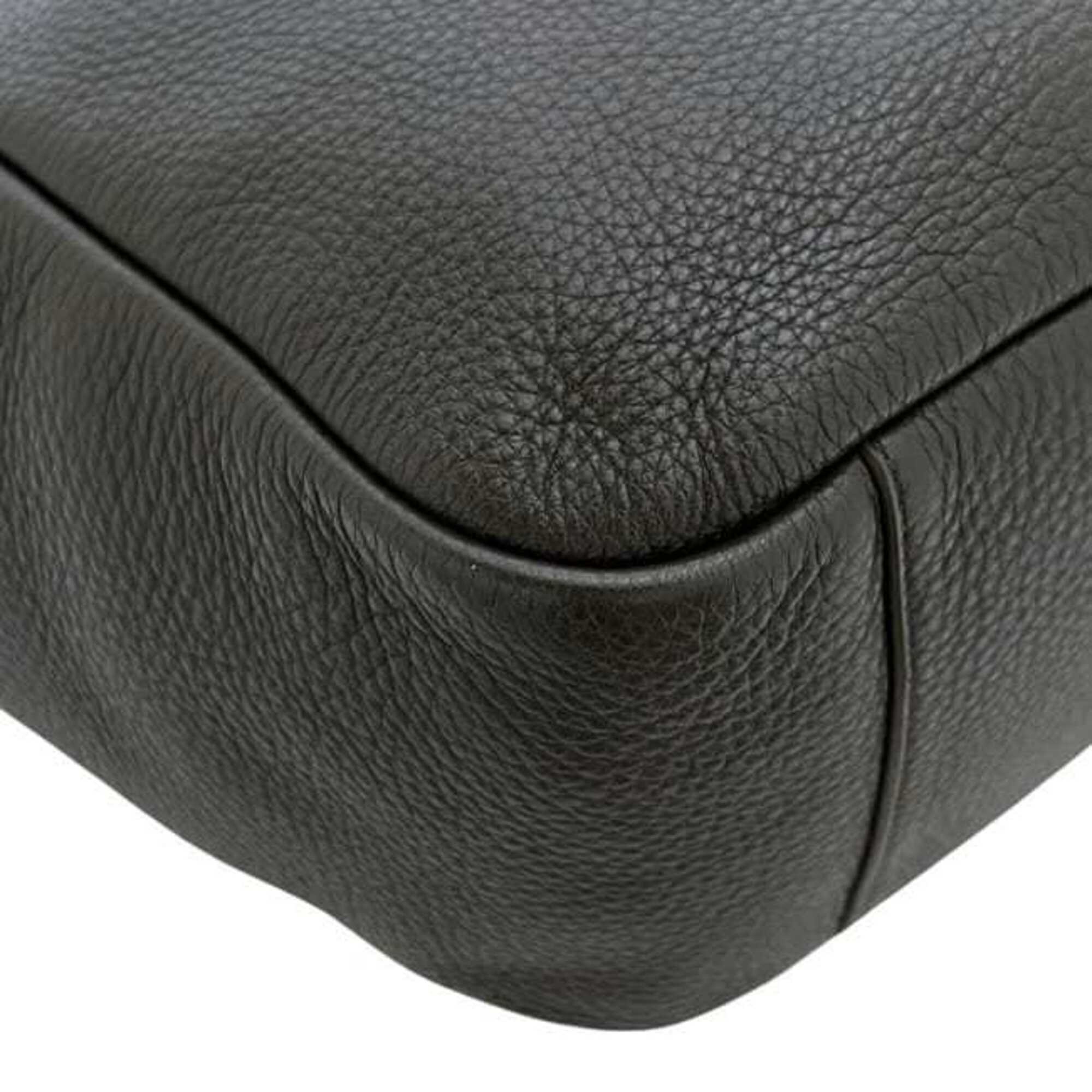 Saint Laurent Green Khaki Leather Tote Bag (Pre-Owned)