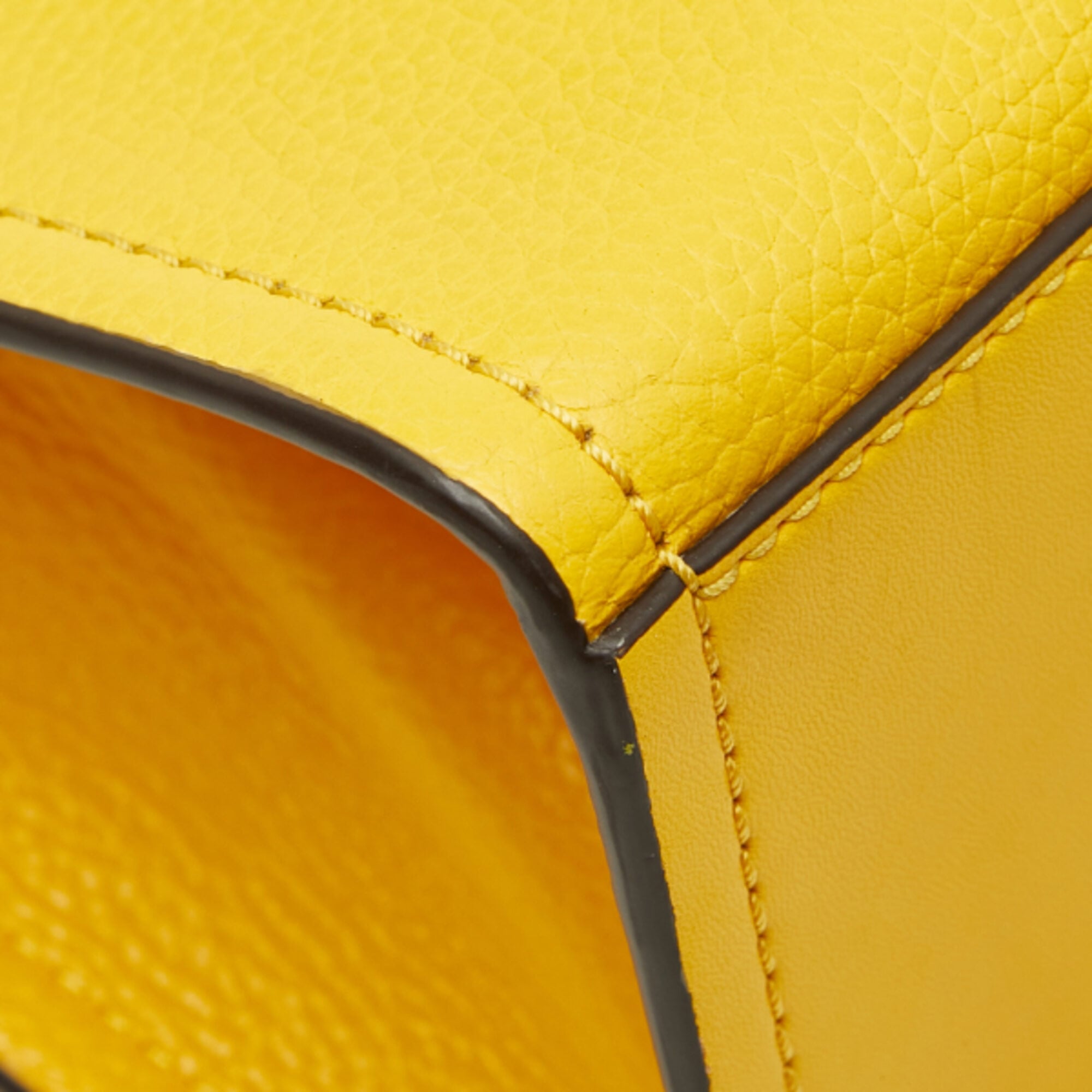Michael Kors Yellow Leather Handbag Shoulder Bag Tote Bag (Pre-Owned)