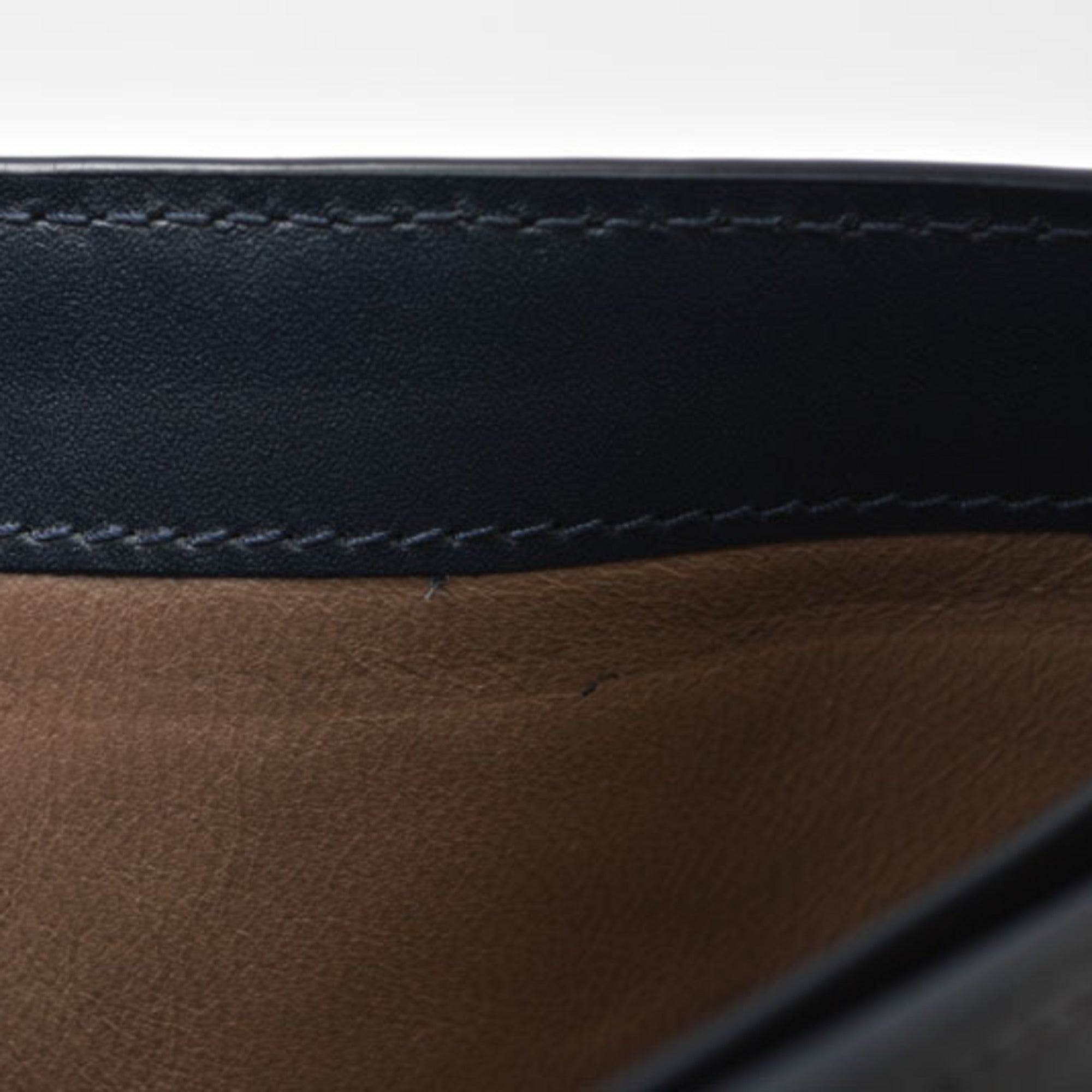 Bottega Veneta Navy Leather Wallet (Bi-Fold) (Pre-Owned)