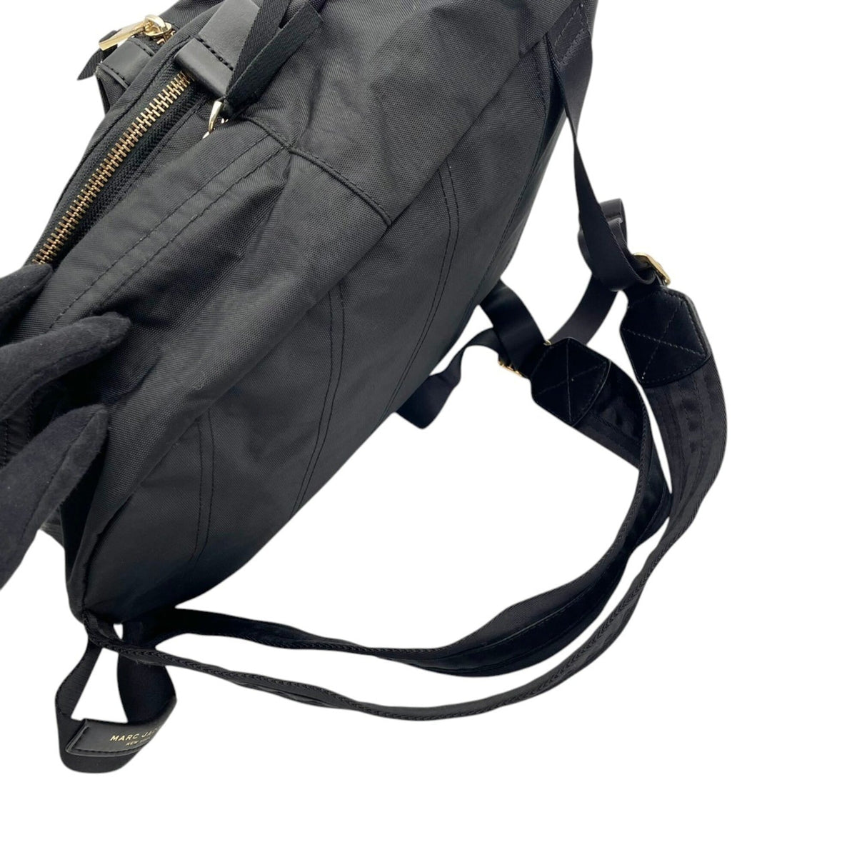 Marc Jacobs Black Polyester Leather Backpack (Pre-Owned)