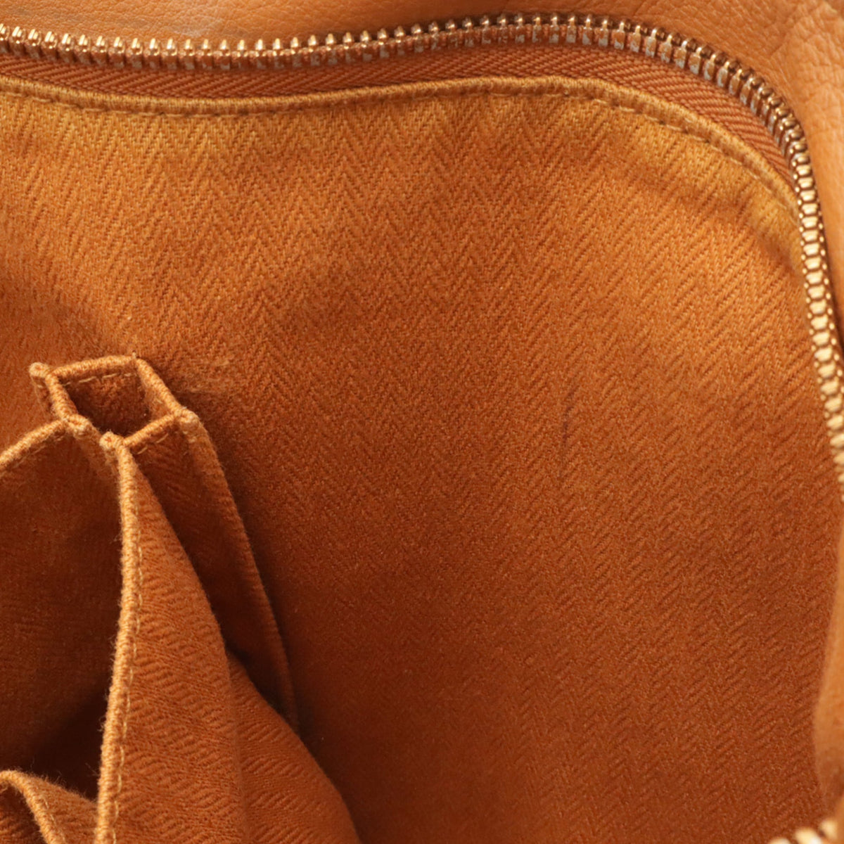 Hermes Brown Veau Derma Shoulder Bag Tote Bag (Pre-Owned)