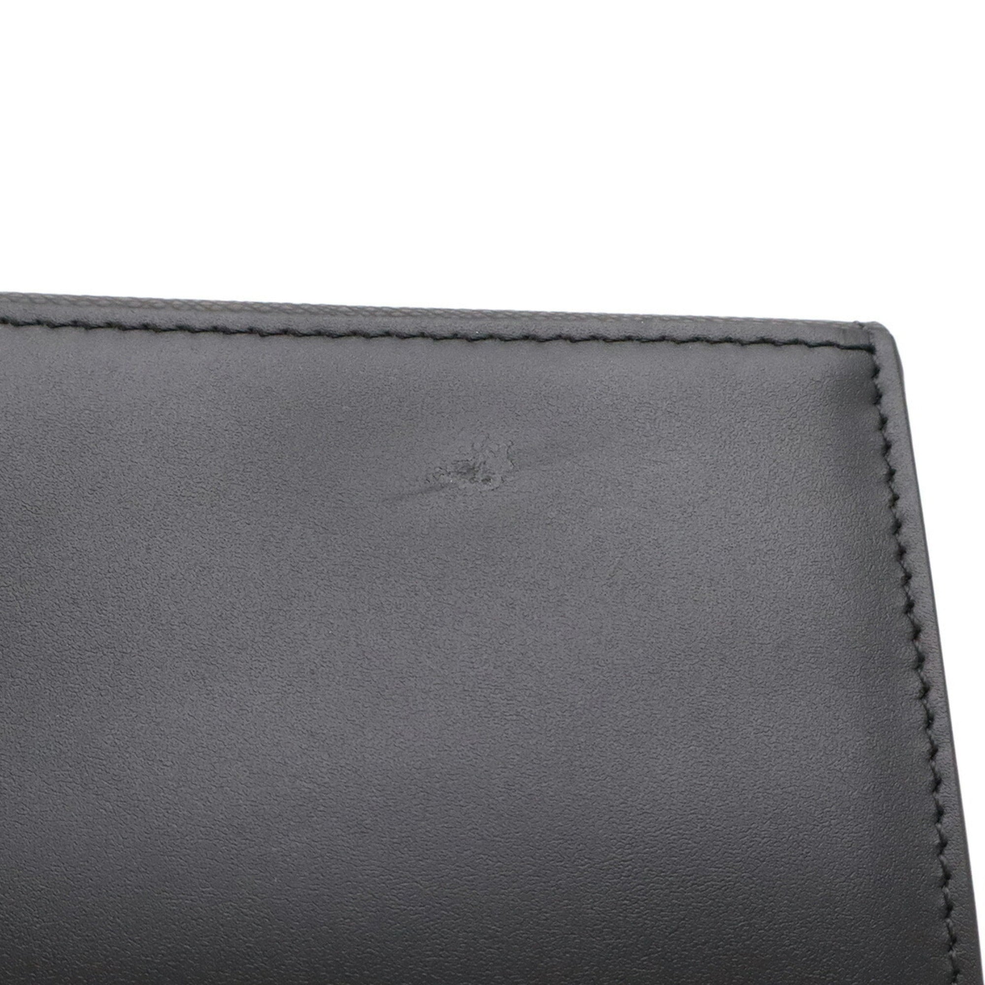 Fendi Black Leather Chain/Shoulder Wallet (Pre-Owned)