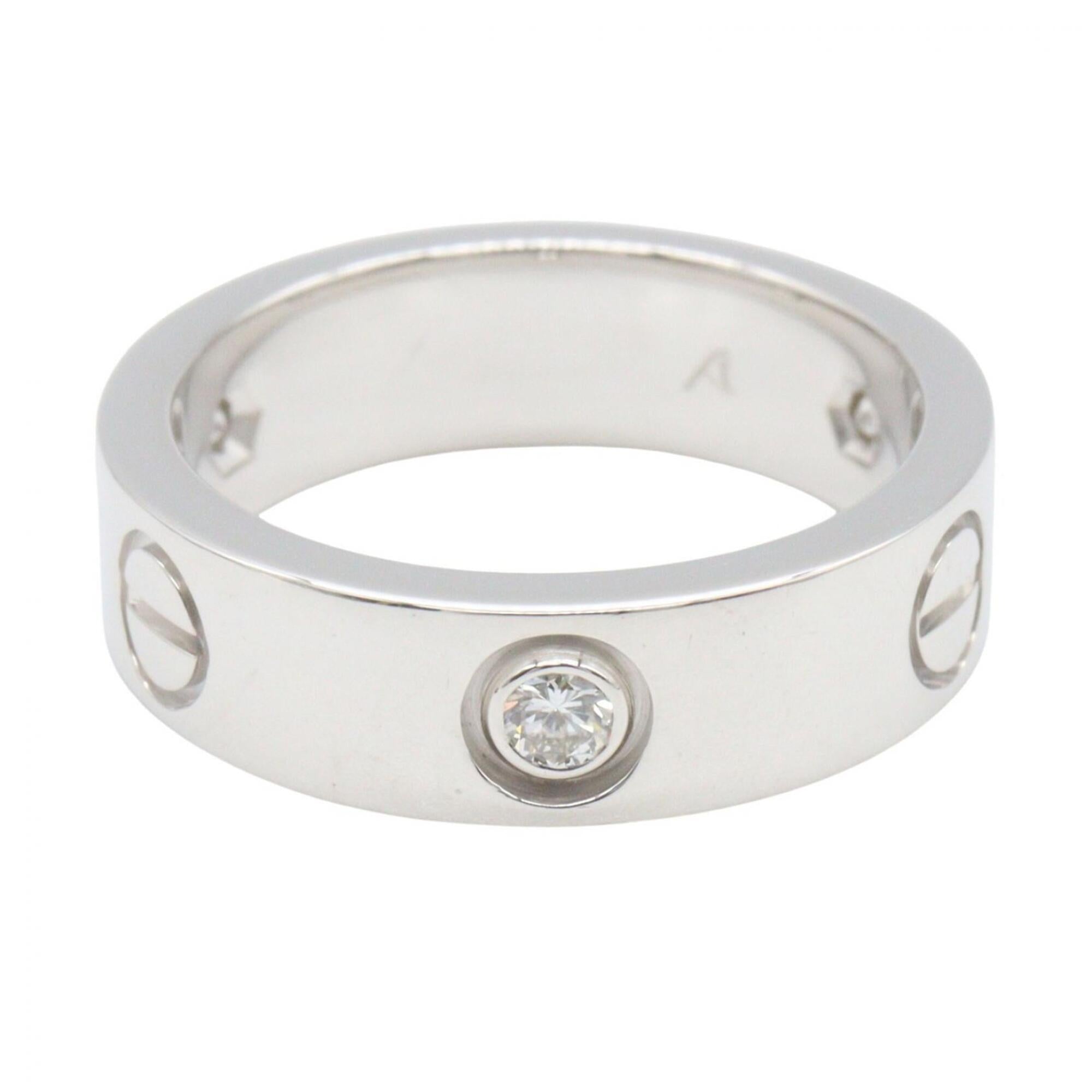 Cartier Silver Clear White Gold (18K) Band Ring (Pre-Owned)