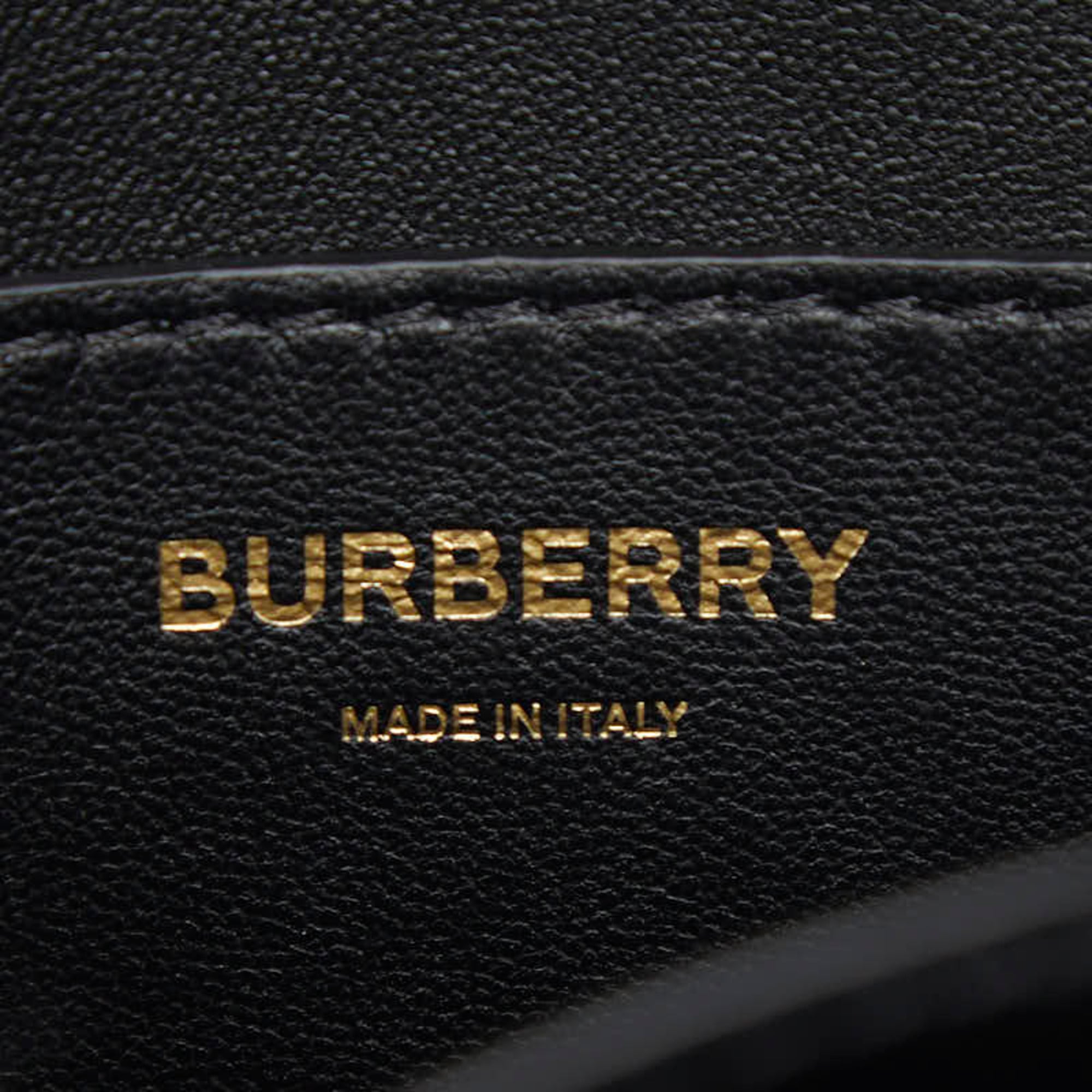 Burberry Black Leather Fanny Pack Sling Bag (Pre-Owned)