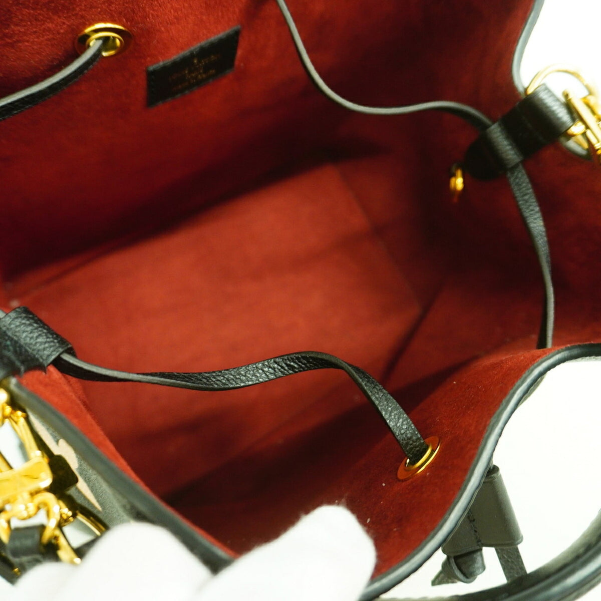 Louis Vuitton Beige Black Handbag (Pre-Owned)