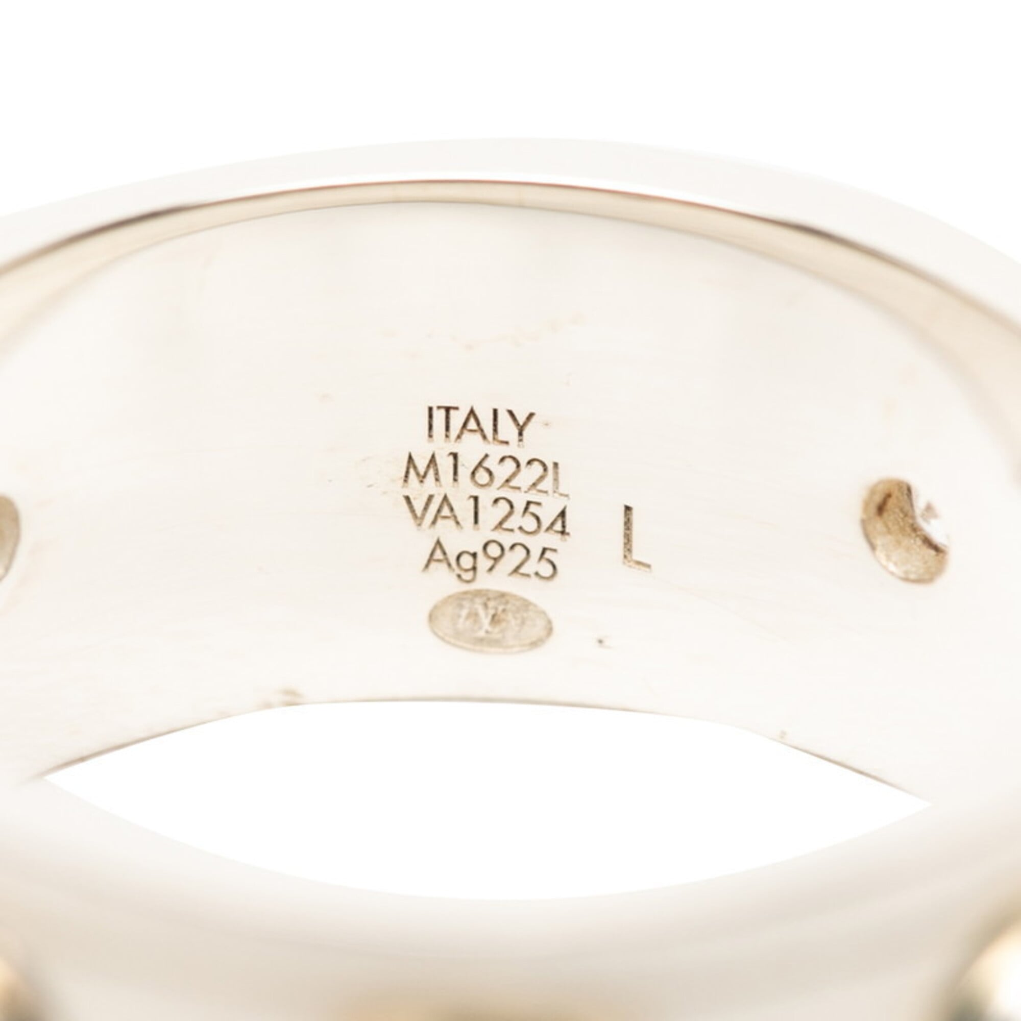Louis Vuitton Silver 925 Band Ring (Pre-Owned)