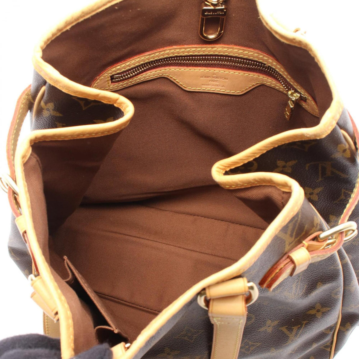 Louis Vuitton Brown Coated Canvas Pvc Monogram Leather Handbag Tote Bag (Pre-Owned)