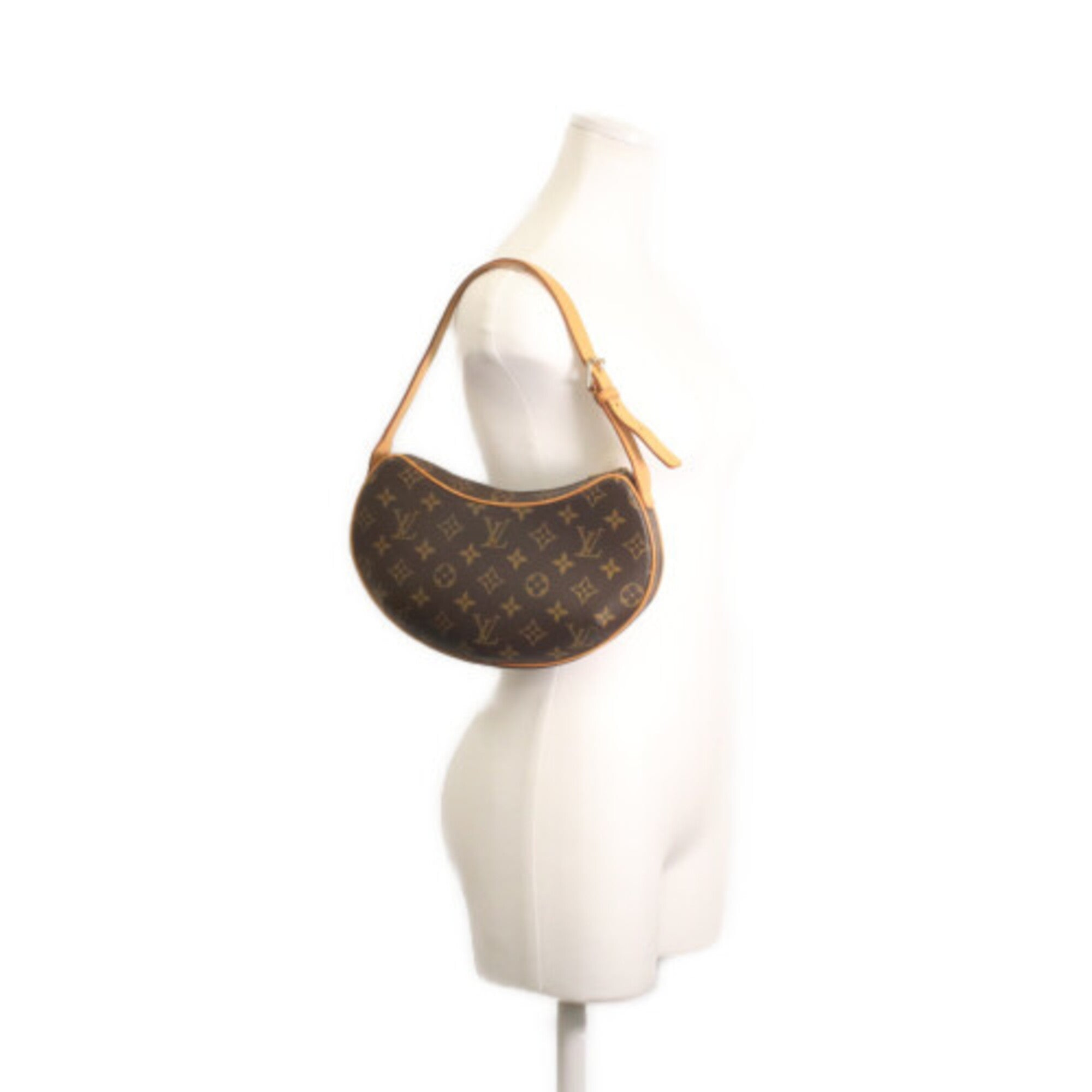 Louis Vuitton Beige Monogram Pochette Shoulder Bag (Pre-Owned)