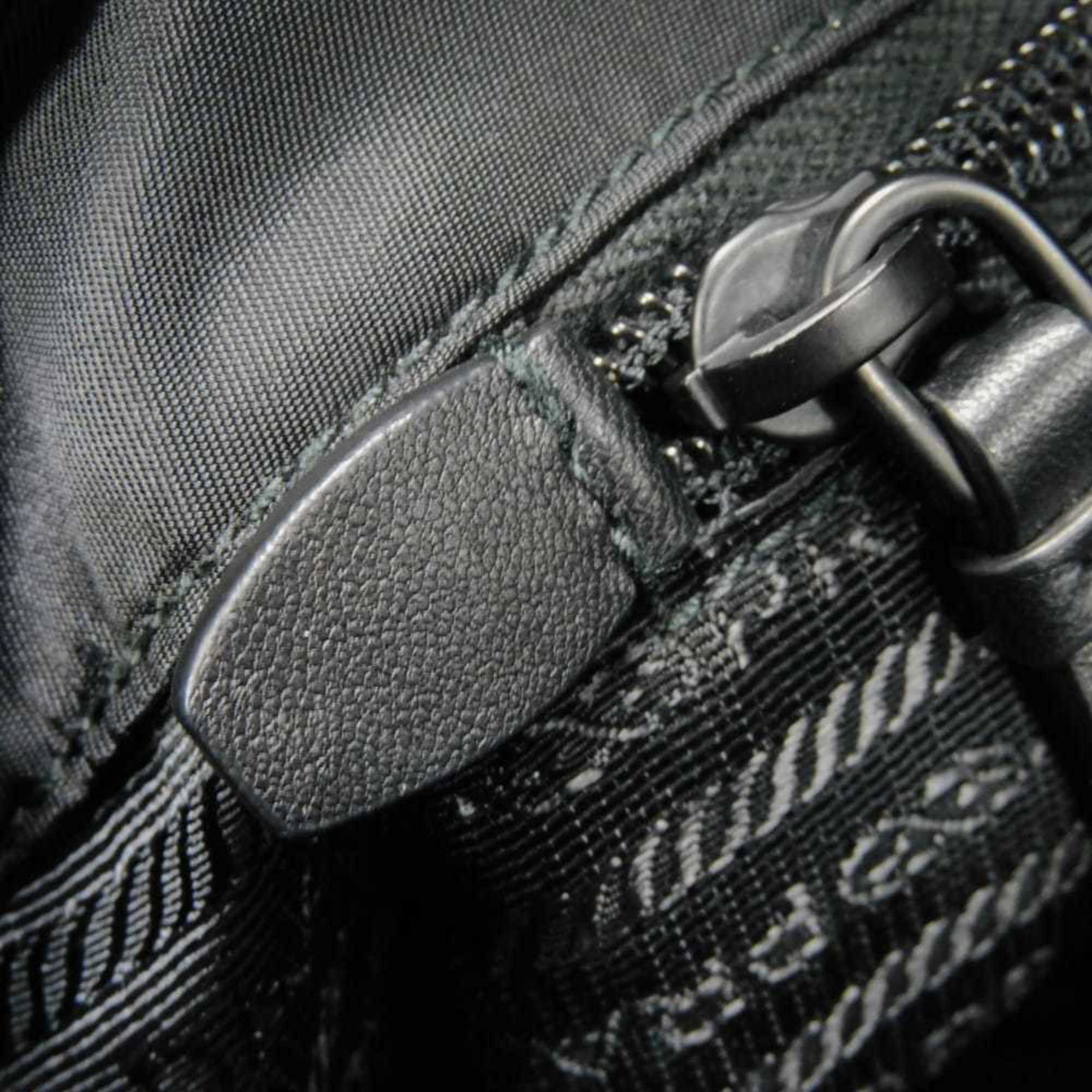 Prada Black Nero Nylon Shoulder Bag Tote Bag (Pre-Owned)