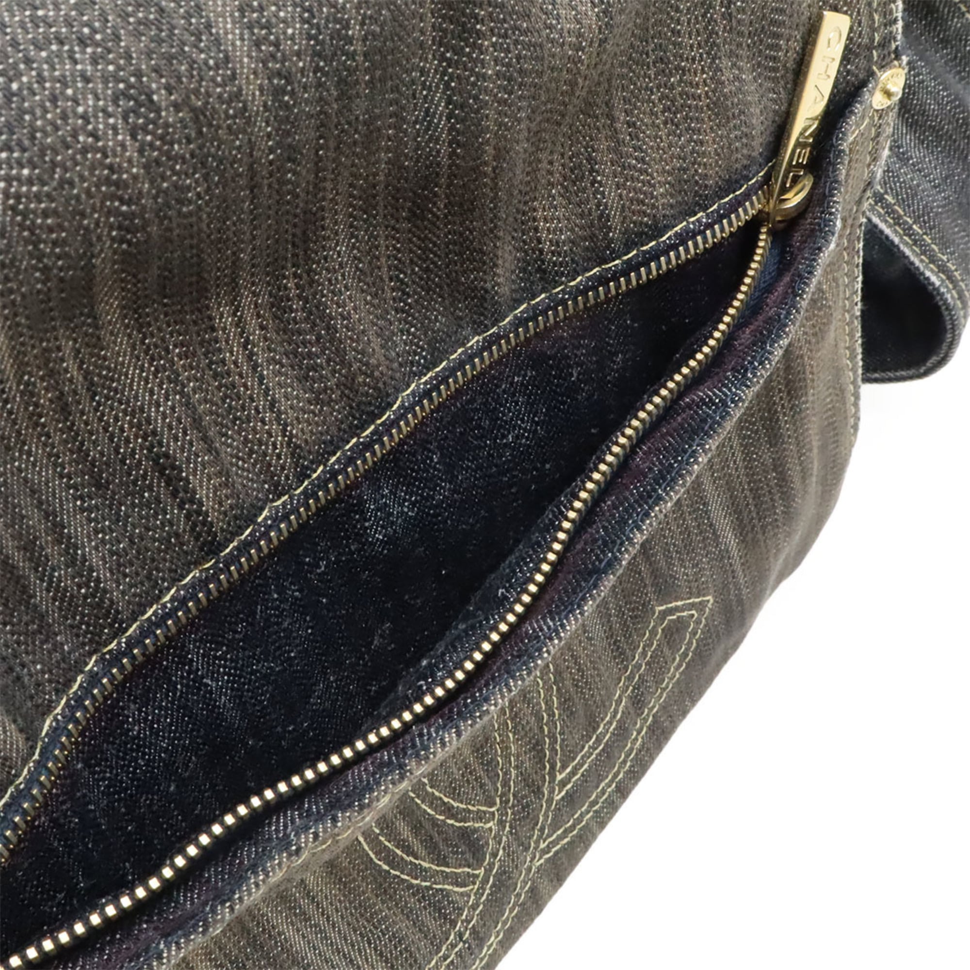 Chanel Denim Denim Shoulder Bag (Pre-Owned)