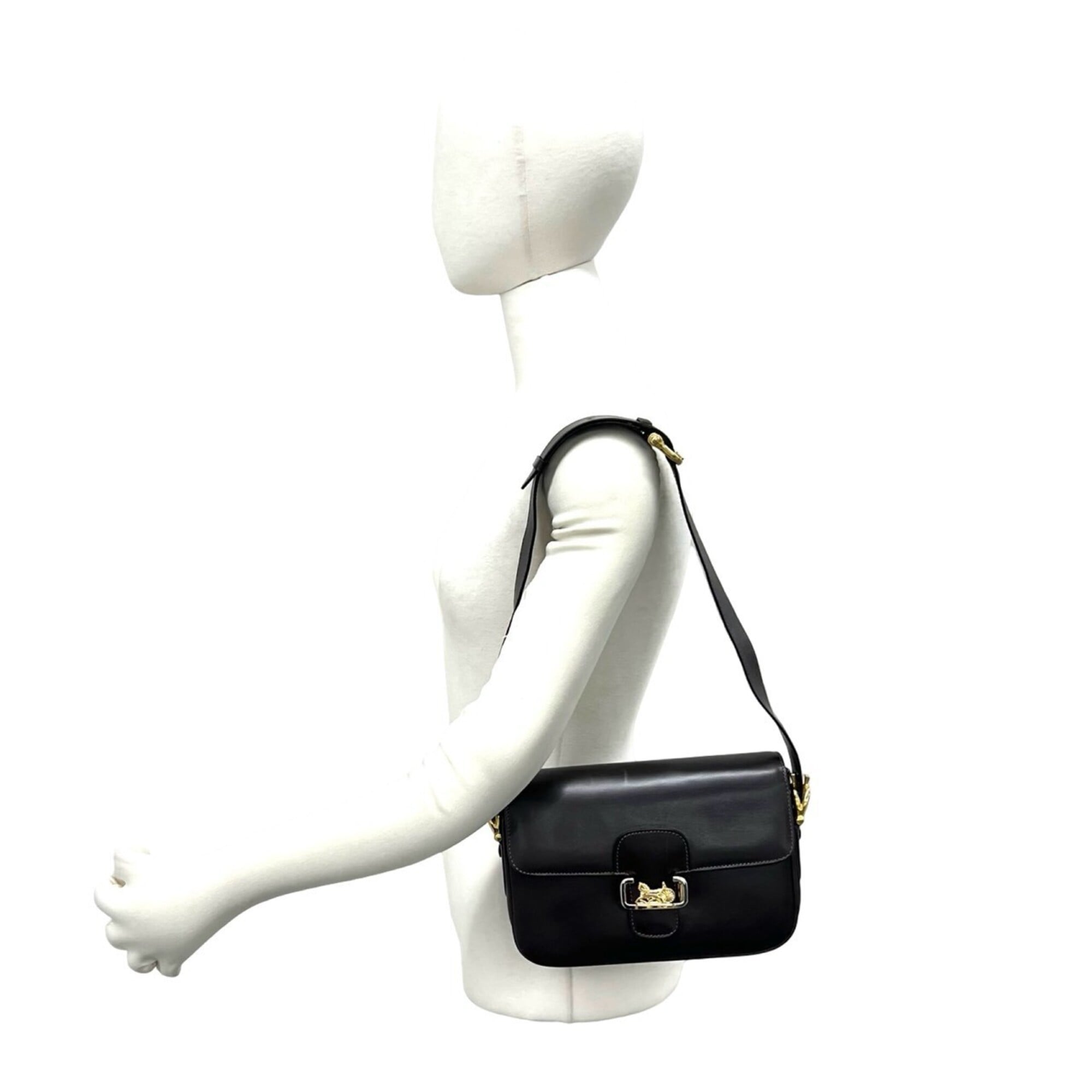 Celine Brown Leather Shoulder Bag (Pre-Owned)