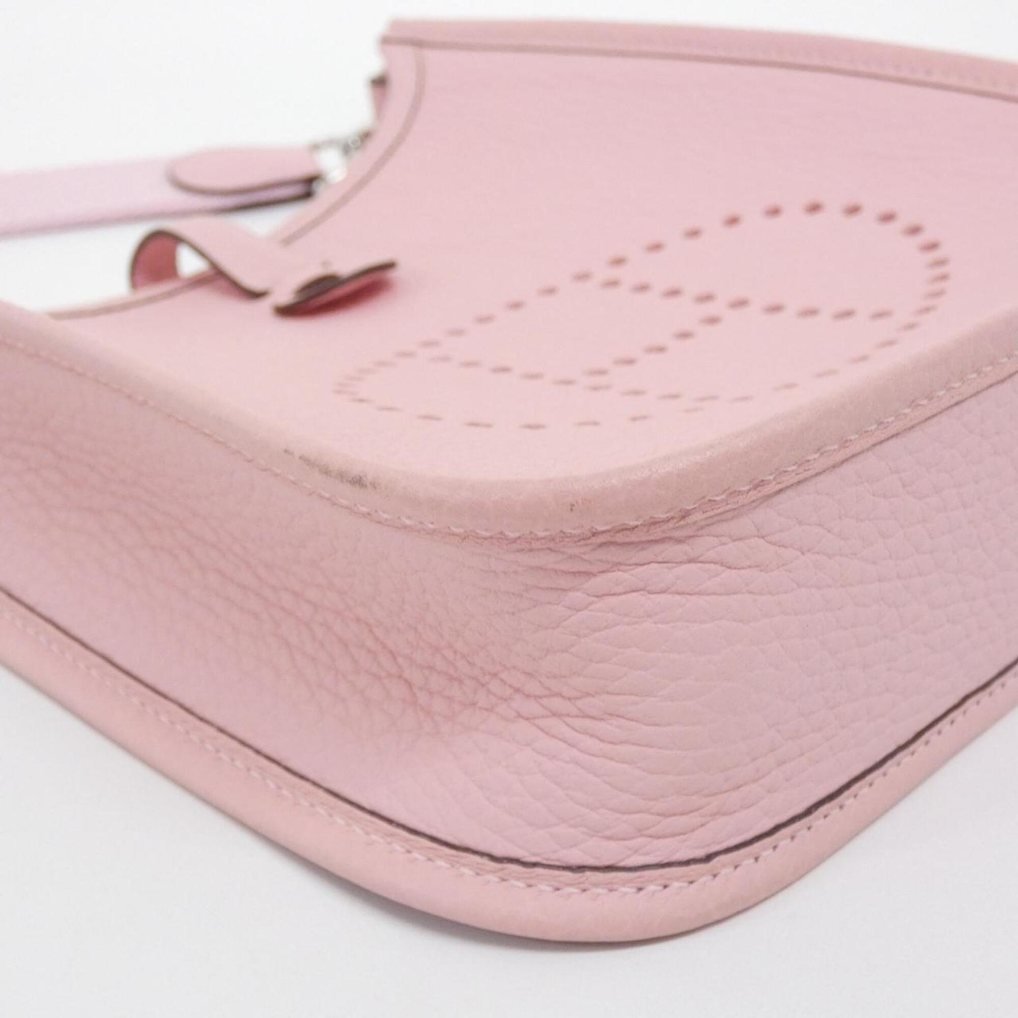 Hermes Evelyne Rose Sakura Taurillon Clemence Leather Shoulder Bag (Pre-Owned)