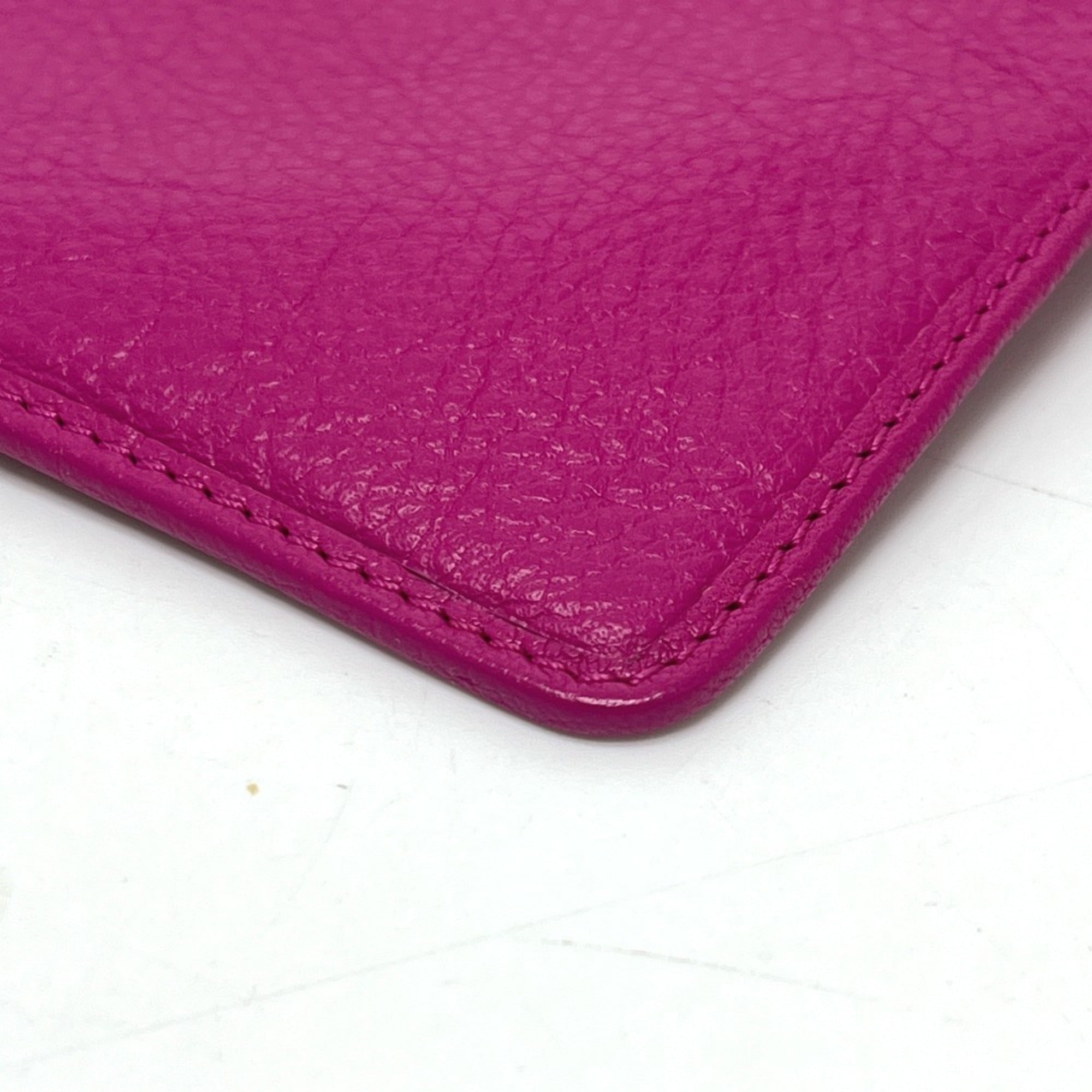 Loewe Pink Purple Leather Handbag Pouch (Pre-Owned)