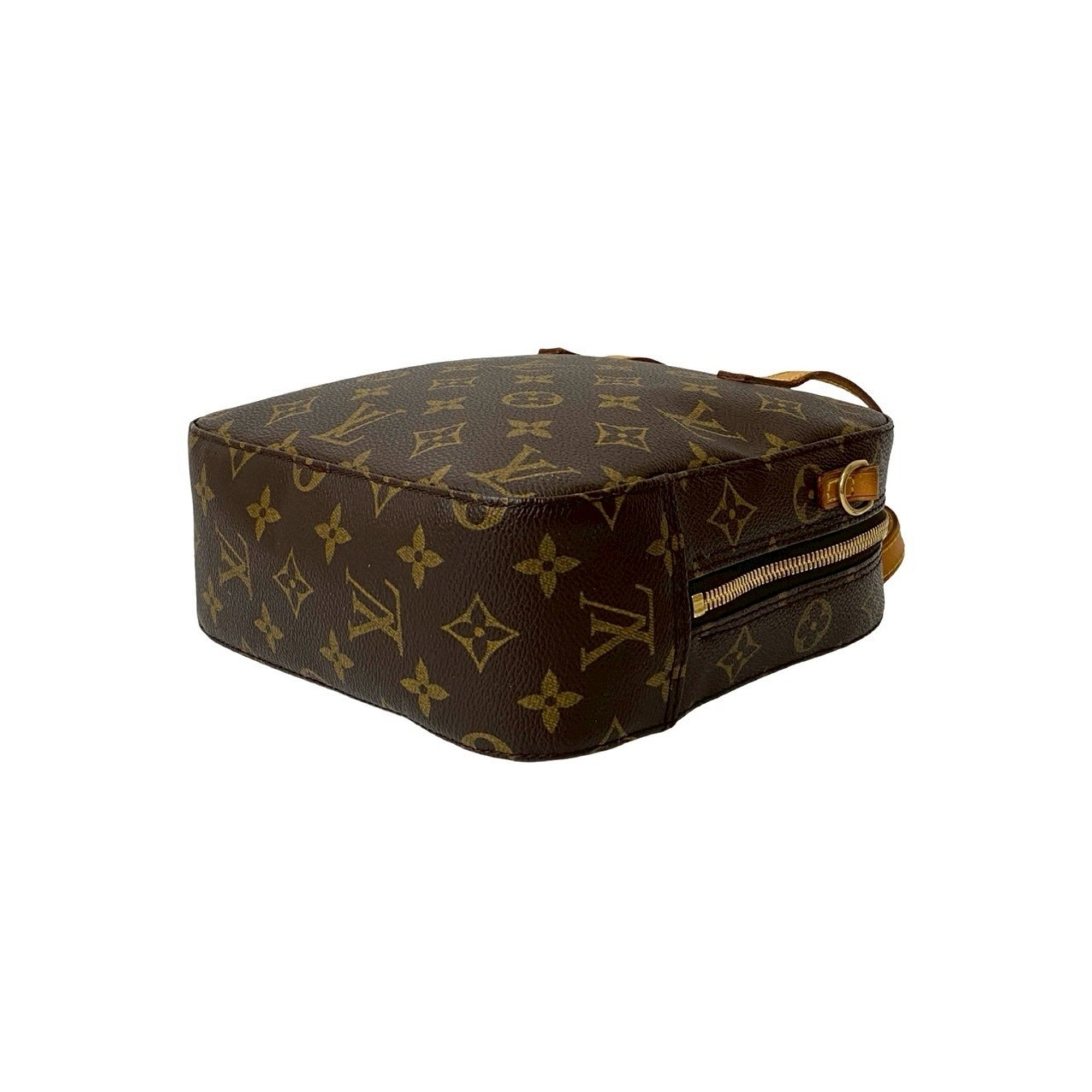 Louis Vuitton Brown Leather Pvc Handbag Shoulder Bag (Pre-Owned)