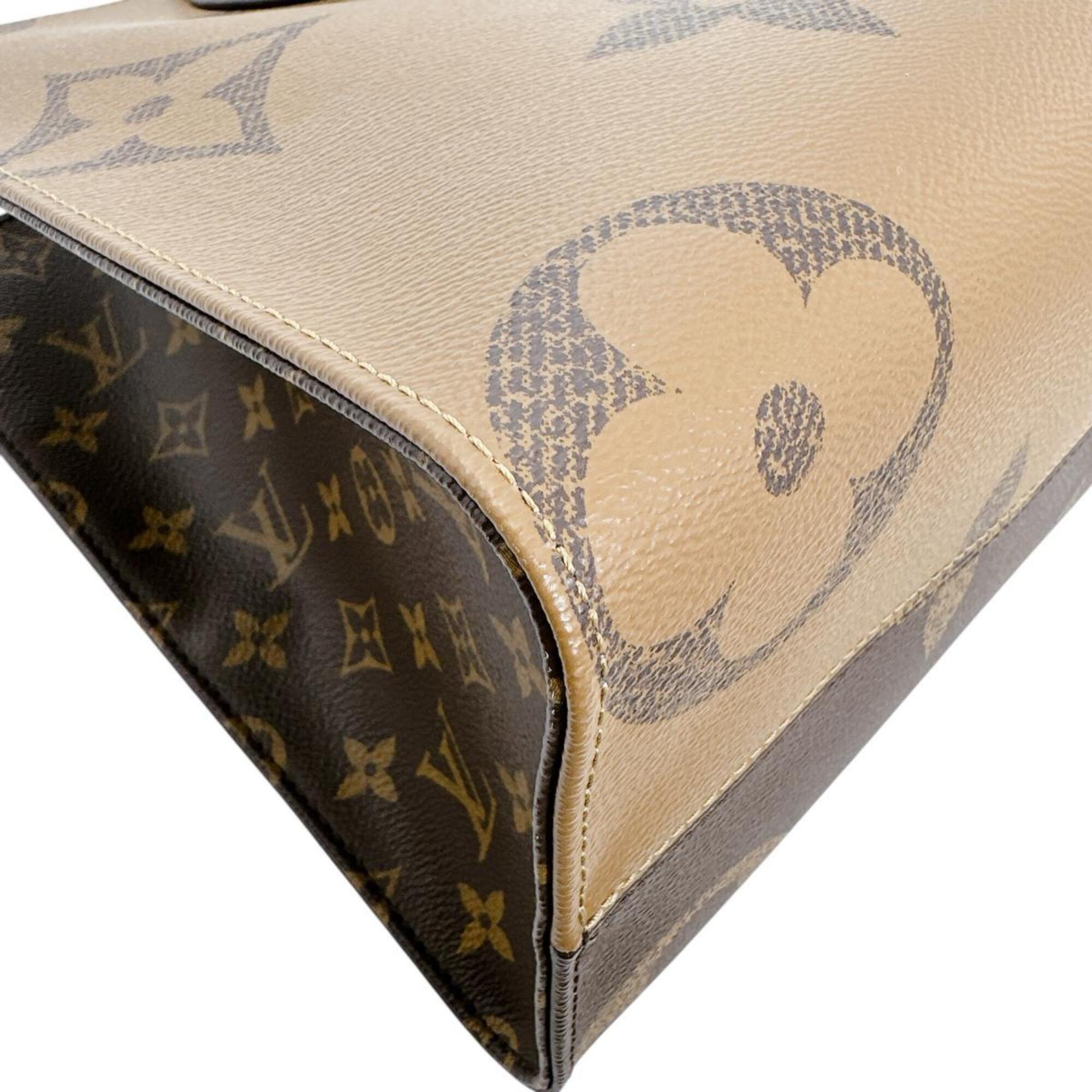 Louis Vuitton Brown Monogram Canvas Handbag Tote Bag (Pre-Owned)
