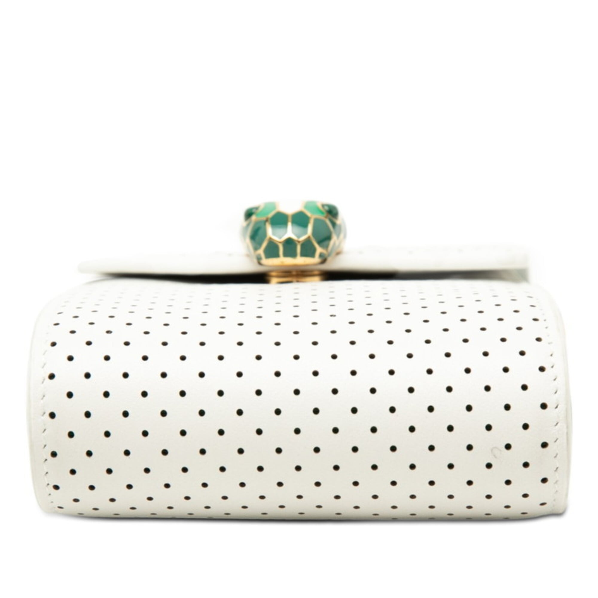 Bvlgari Green White Leather Shoulder Bag (Pre-Owned)