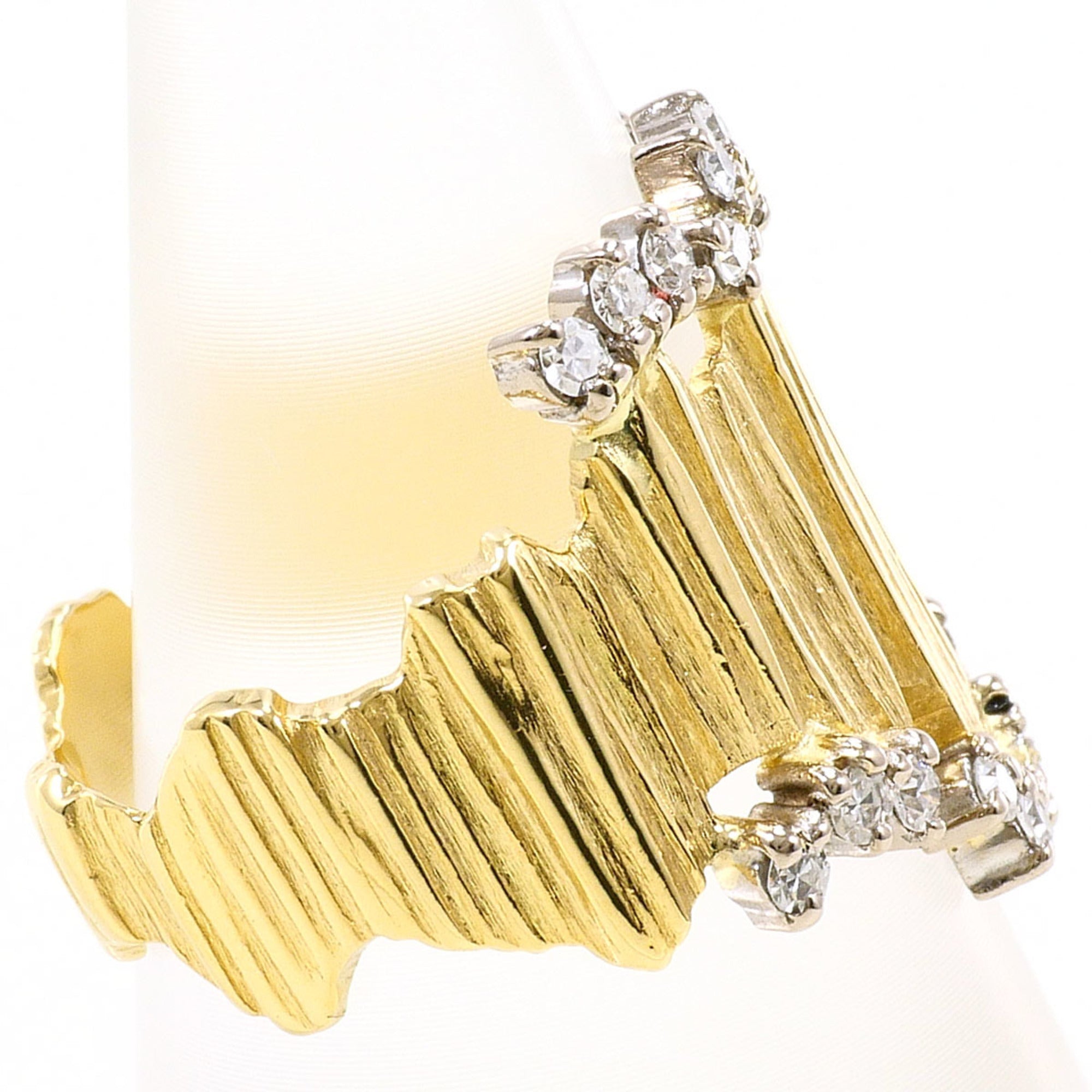 Unbranded White Gold Yellow Gold Yellow Gold (18K) White Gold (18K) Band Ring (Pre-Owned)