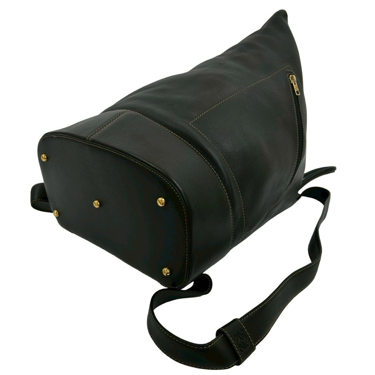 Loewe Black Leather Backpack Pouch (Pre-Owned)