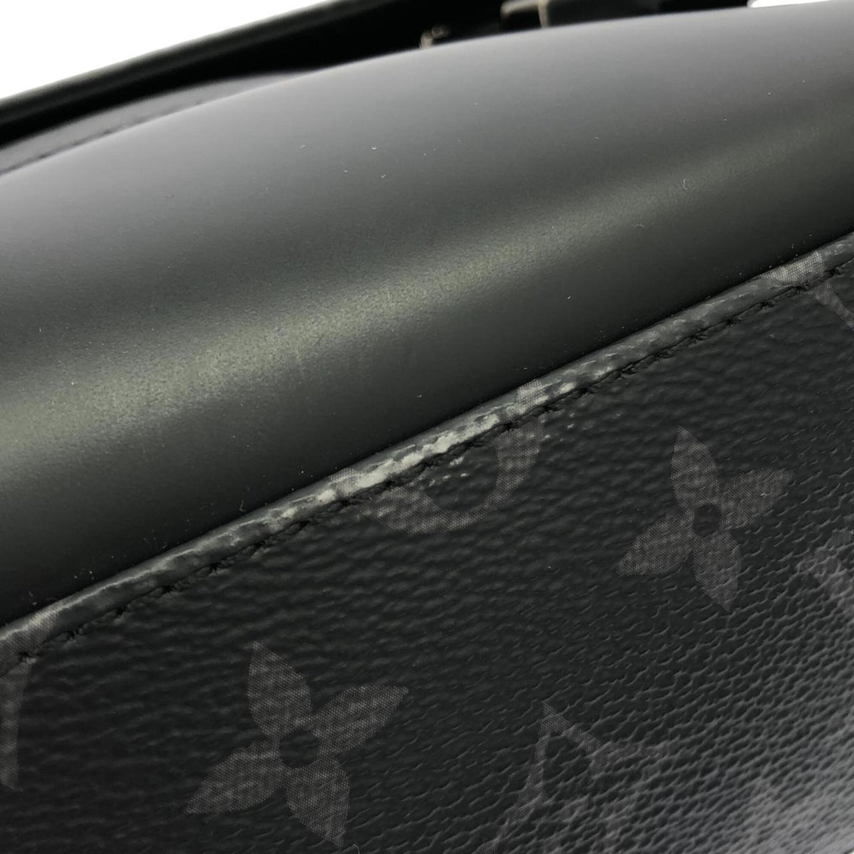 Louis Vuitton Black Coated Canvas Shoulder Bag (Pre-Owned)