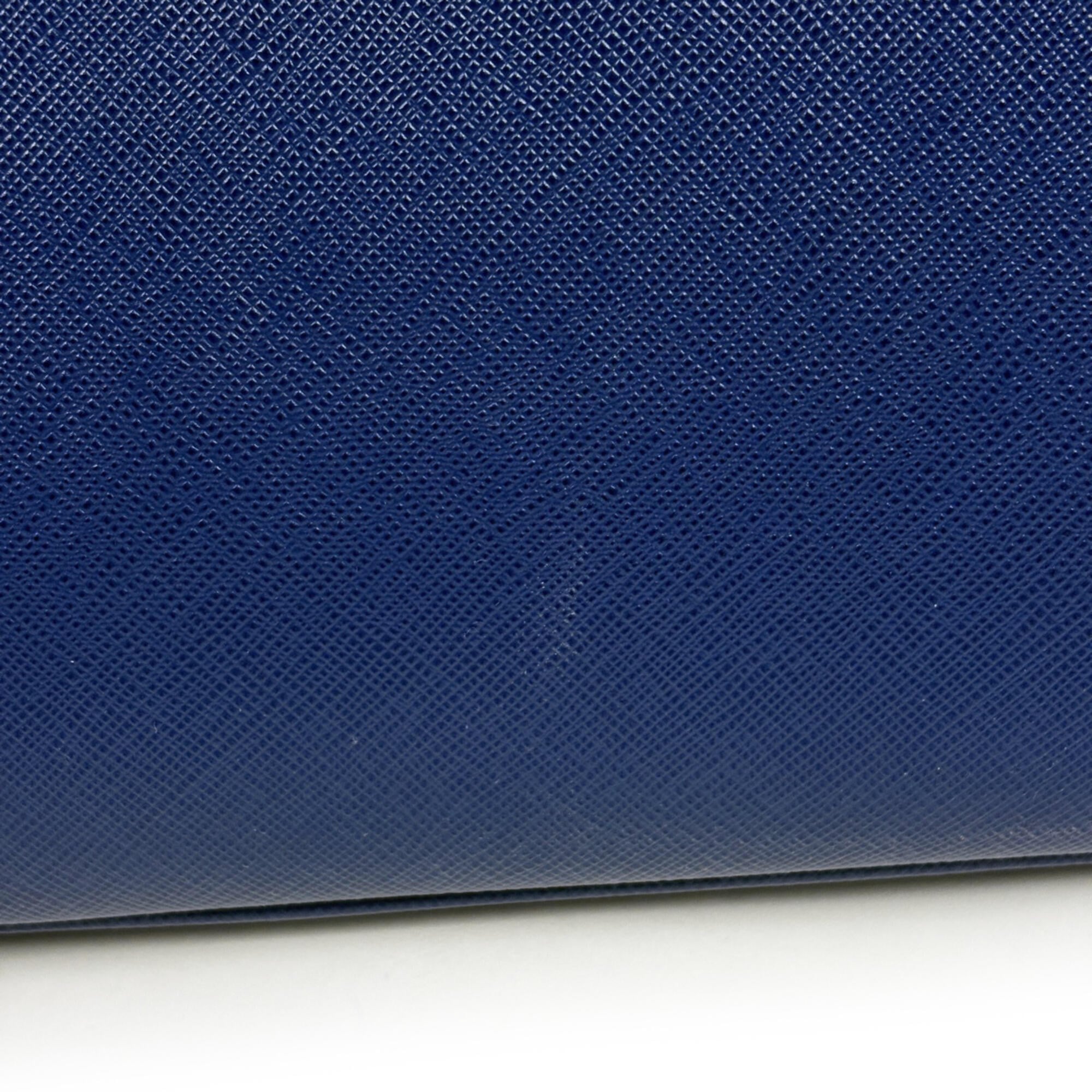 Prada Blue Leather Handbag (Pre-Owned)