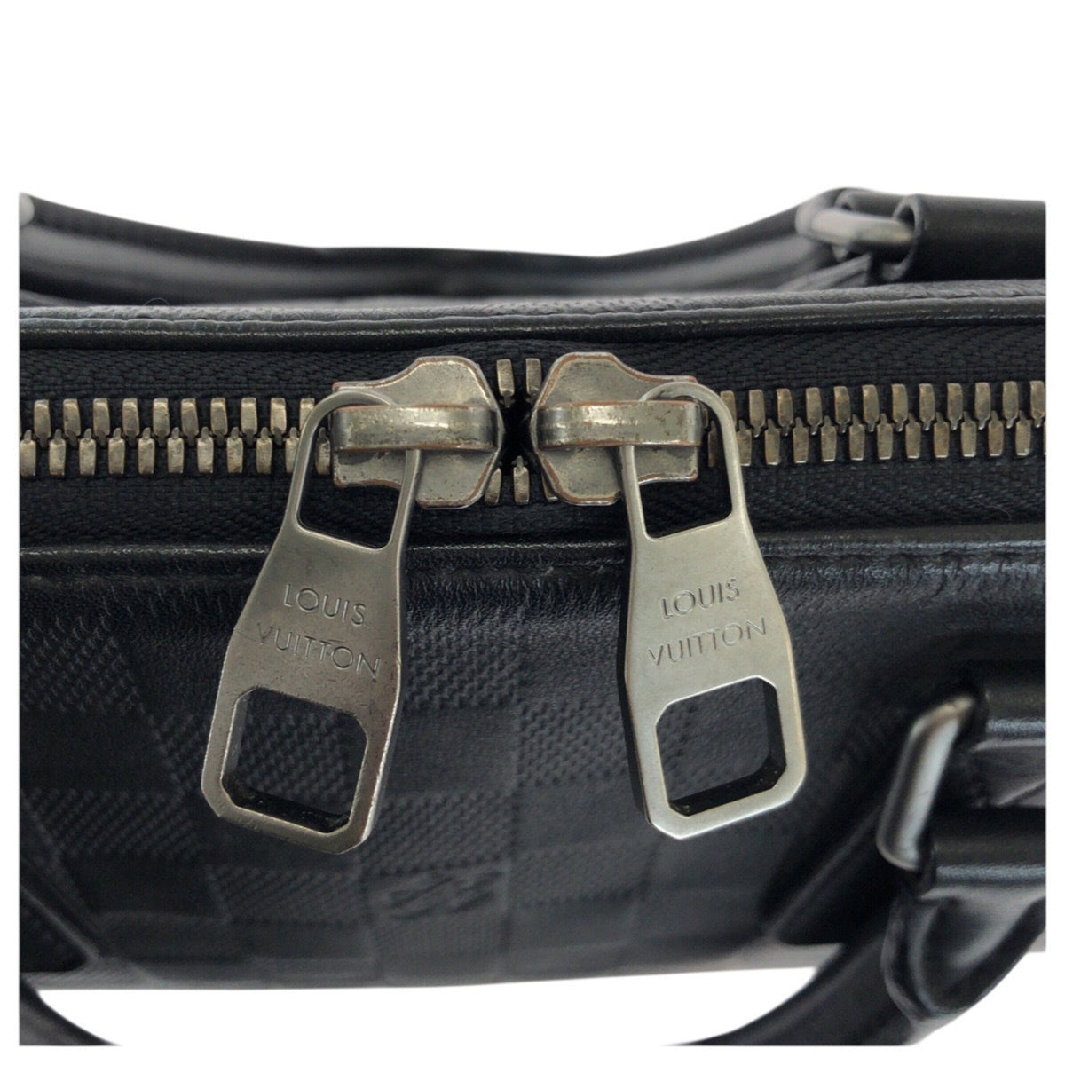 Louis Vuitton Black Leather Briefcase (Pre-Owned)