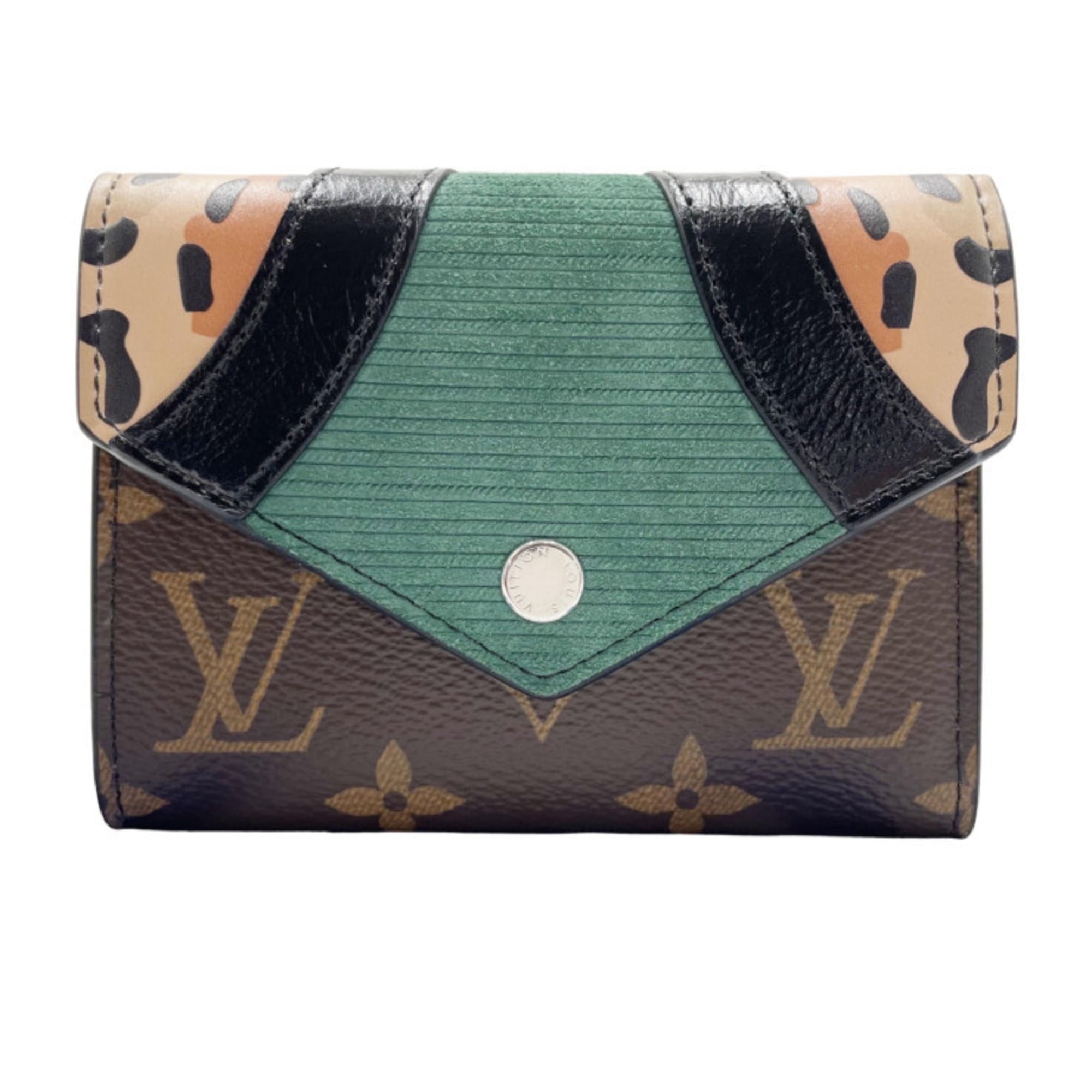 Louis Vuitton Brown Pvc Cuir Ombre Leather Wallet (Tri-Fold) (Pre-Owned)