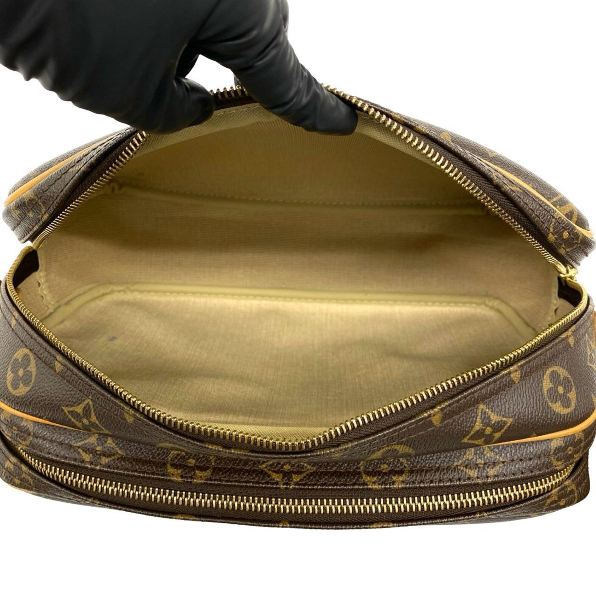 Louis Vuitton Brown Leather Pvc Pochette Shoulder Bag (Pre-Owned)