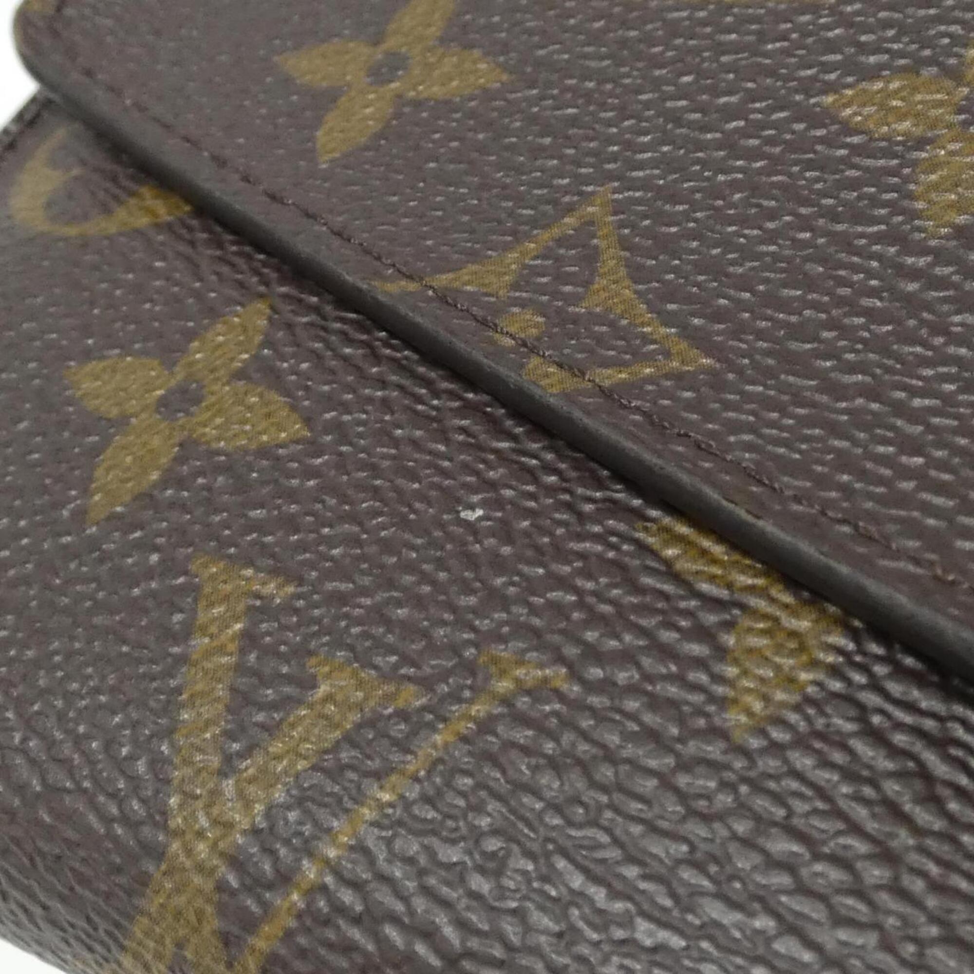 Louis Vuitton Brown Coated Canvas Long Wallet (Bi-Fold) (Pre-Owned)