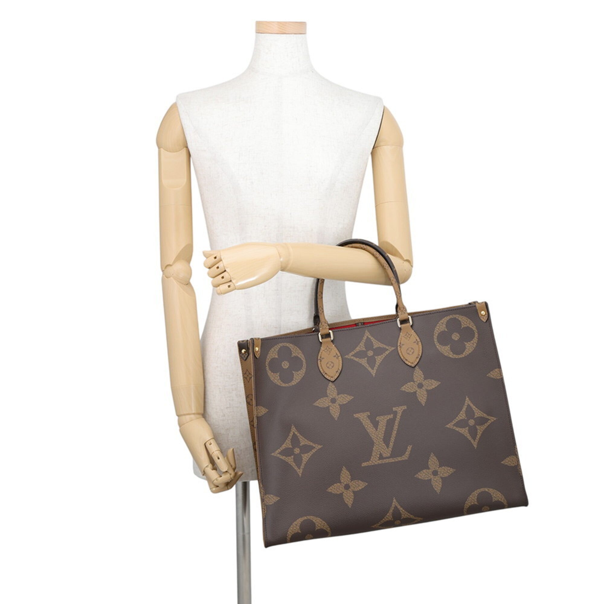 Louis Vuitton Monogram Reverse Red Color Monogram Reverse Handbag Shoulder Bag Tote Bag (Pre-Owned)