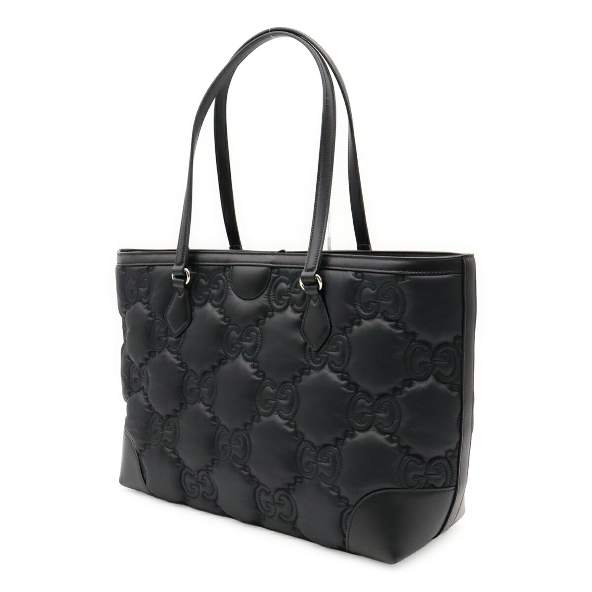 Gucci Black Nylon Shoulder Bag Tote Bag (Pre-Owned)