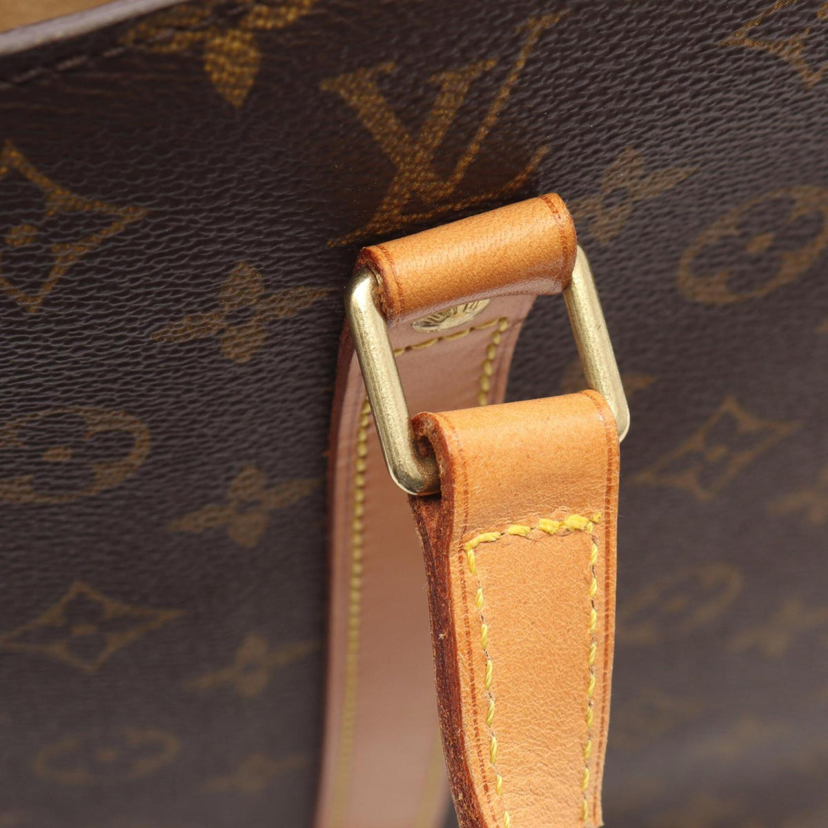 Louis Vuitton Brown Monogram Coated Canvas Leather Handbag Shoulder Bag (Pre-Owned)