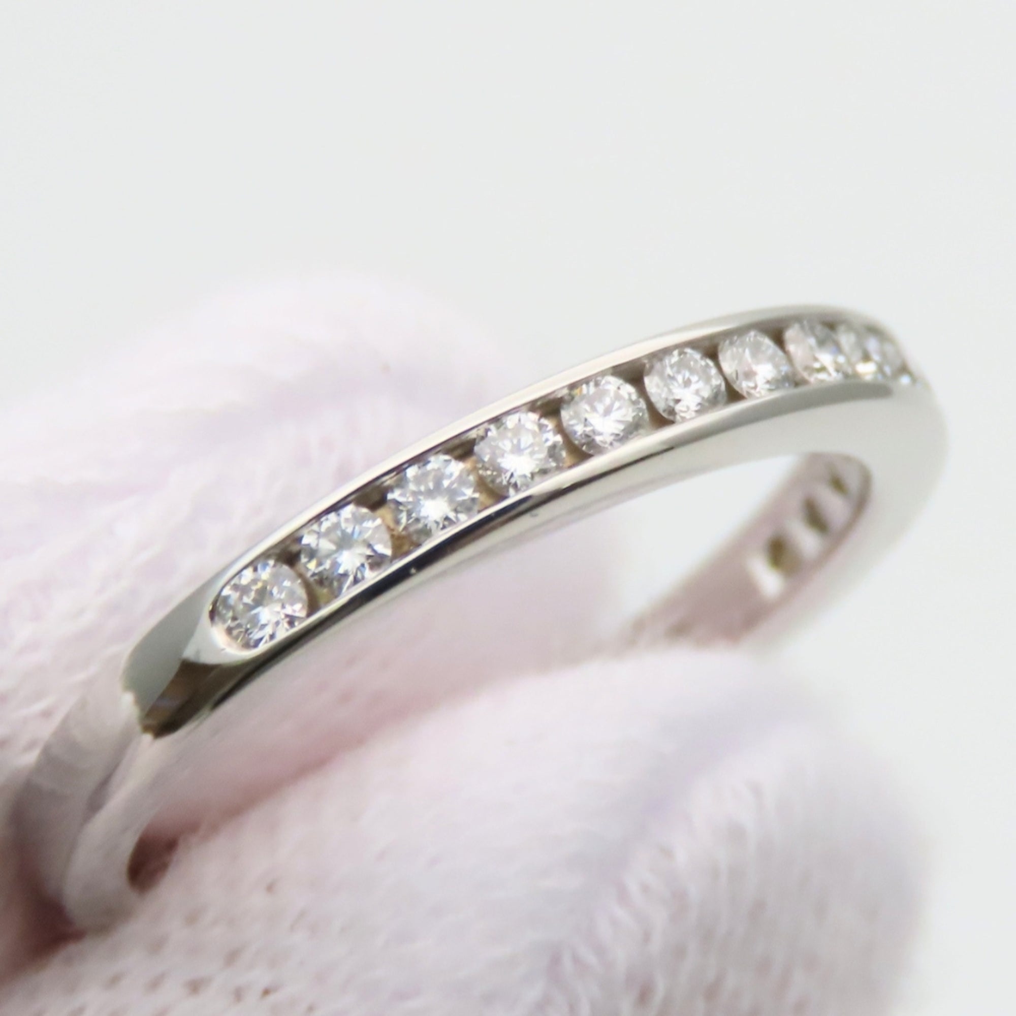 Tiffany Platinum Platinum 950 Band Ring (Pre-Owned)