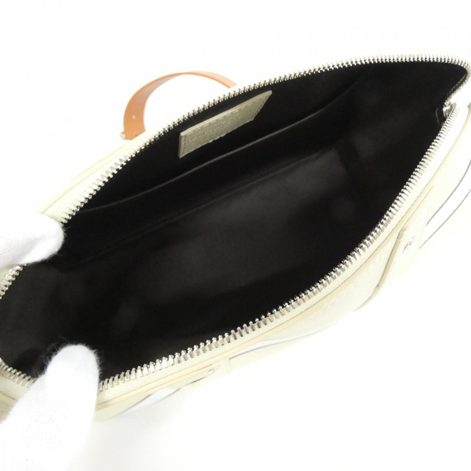 Louis Vuitton Cream Leather Shoulder Bag (Pre-Owned)