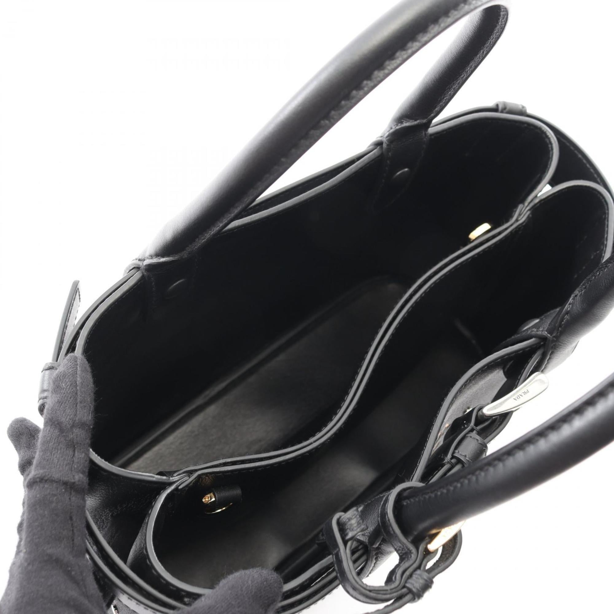 Prada Black Leather Tote Bag (Pre-Owned)