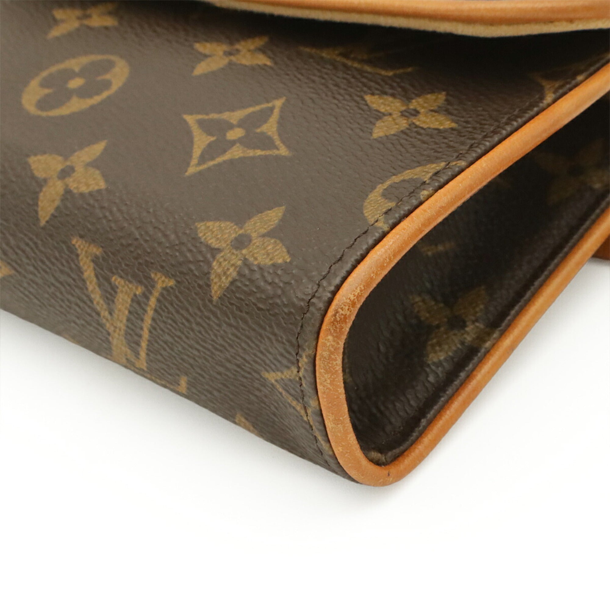 Louis Vuitton Brown Monogram Clutch Bag Pochette Pouch (Pre-Owned)
