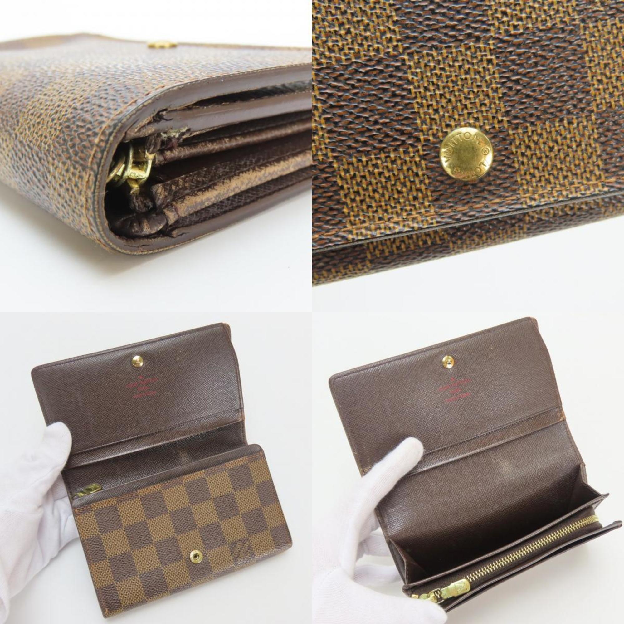 Louis Vuitton Damier Brown Ebene Wallet (Bi-Fold) (Pre-Owned)