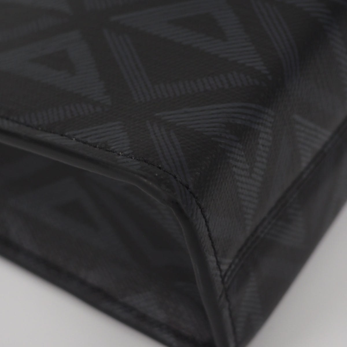 Christian Dior Black Navy Pvc Clutch Bag (Pre-Owned)
