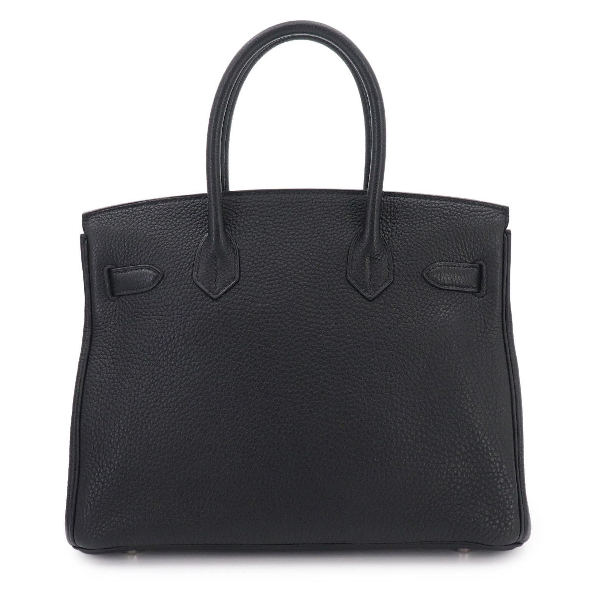 Hermes Black Togo Leather Handbag (Pre-Owned)