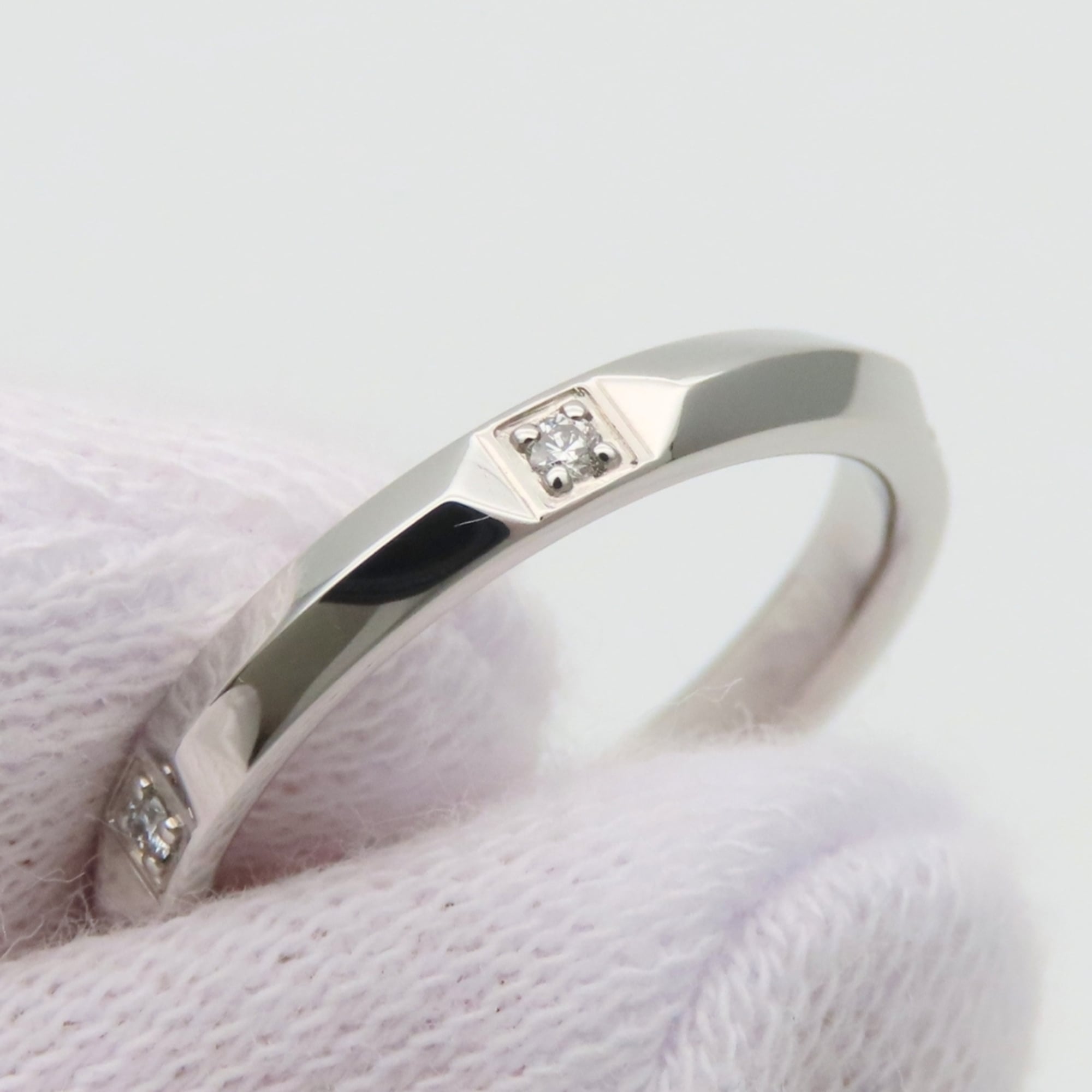Tiffany Platinum Platinum 950 Band Ring (Pre-Owned)