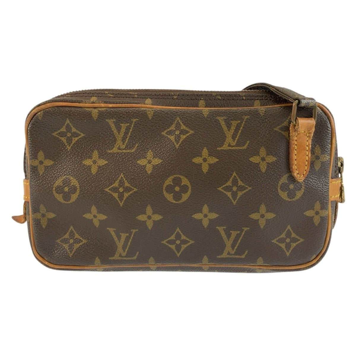 Louis Vuitton Monogram Brown Pvc Leather Pochette Shoulder Bag (Pre-Owned)
