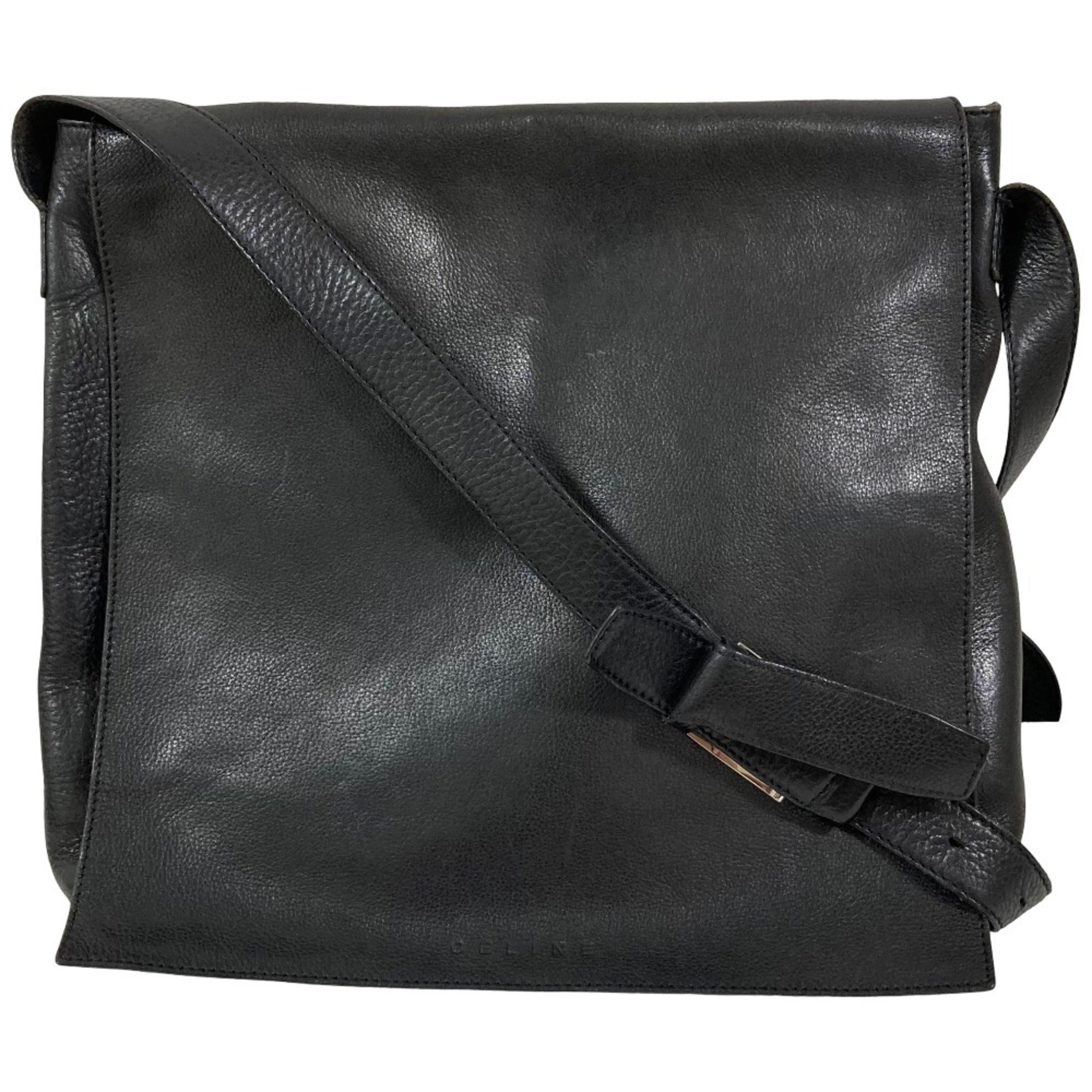 Celine Black Leather Shoulder Bag (Pre-Owned)