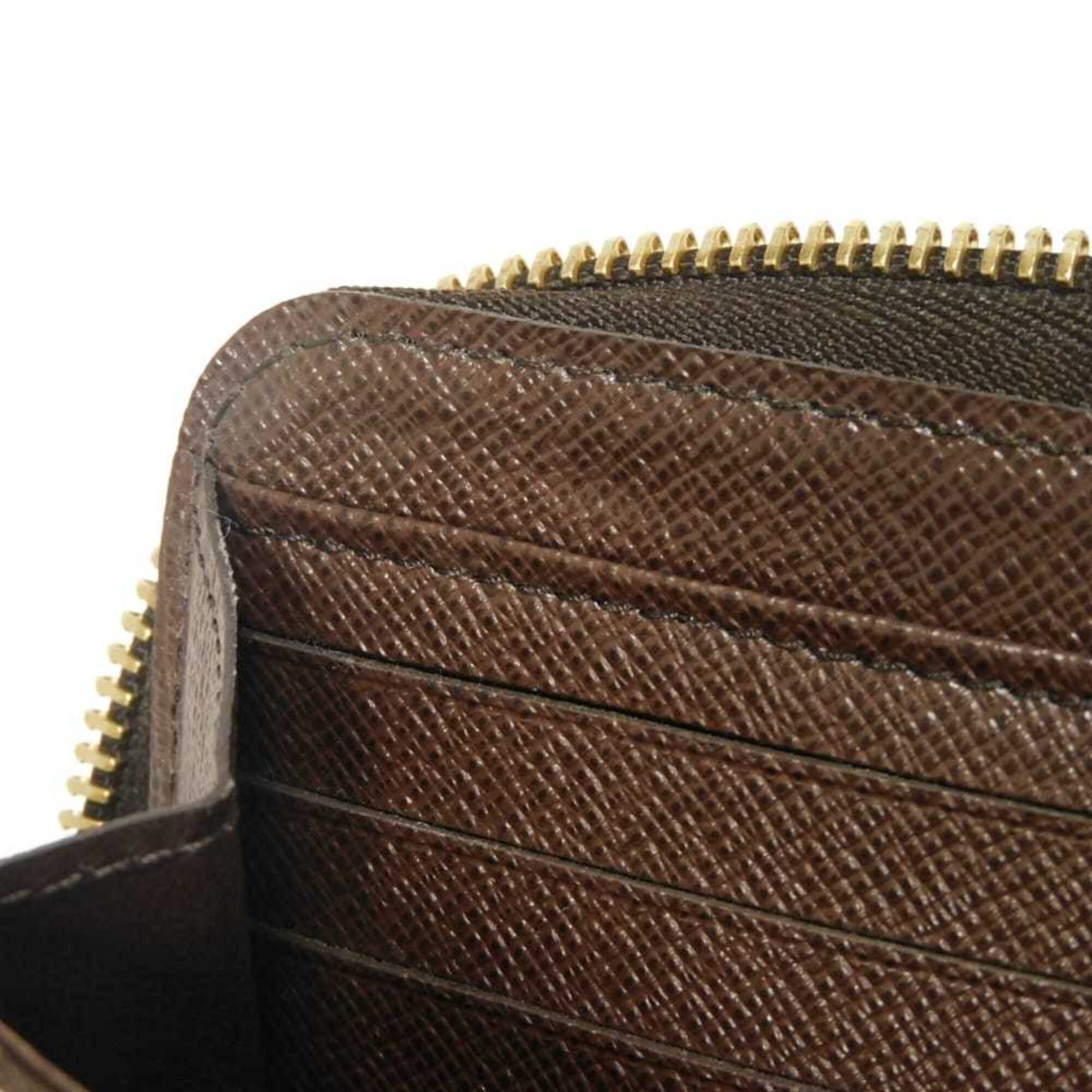 Louis Vuitton Brown Damier Canvas Ebene Damier Canvas Leather Long Wallet (Bi-Fold) (Pre-Owned)